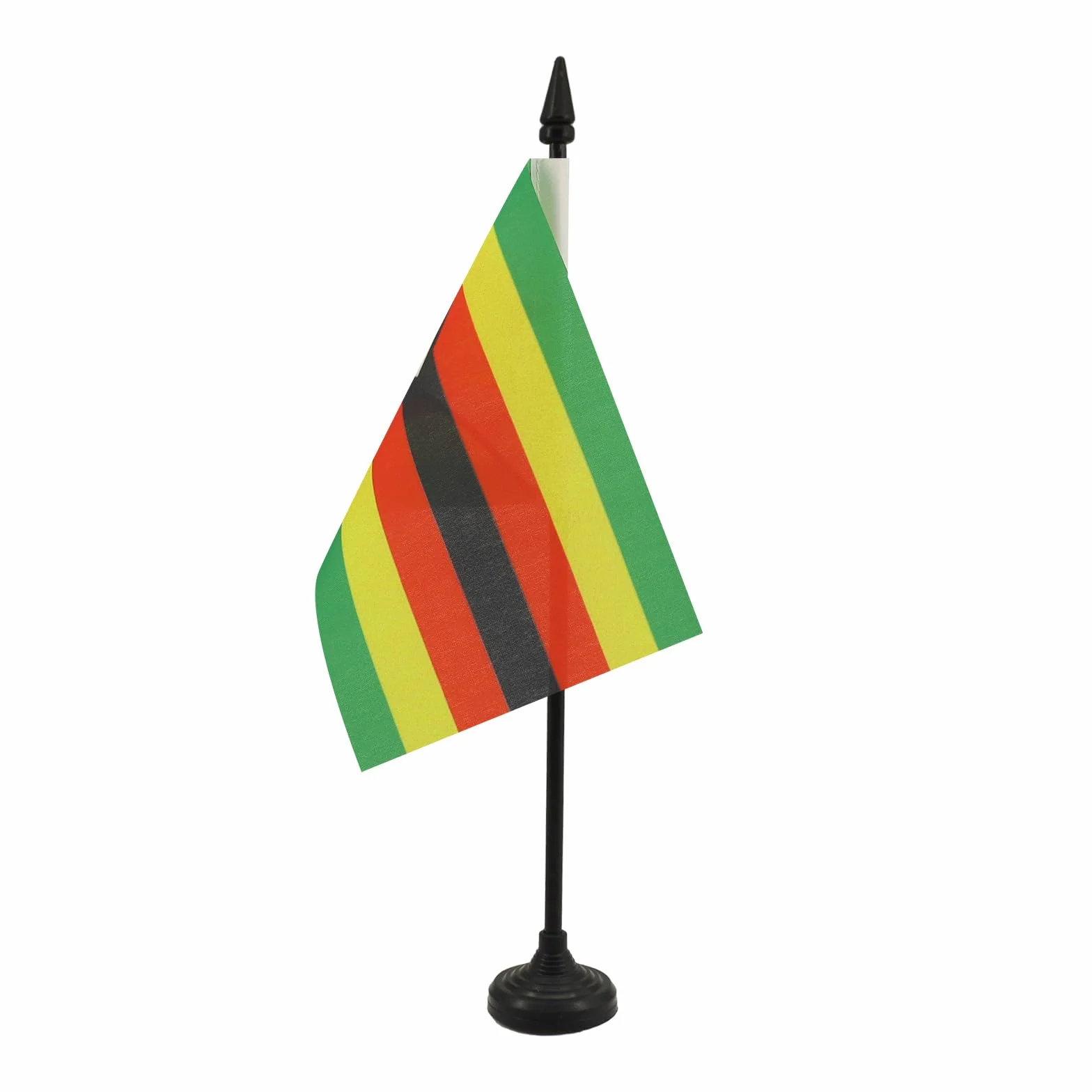 Drapeau de Table Zimbabwe en Polyester 100D, 15cm x 10cm