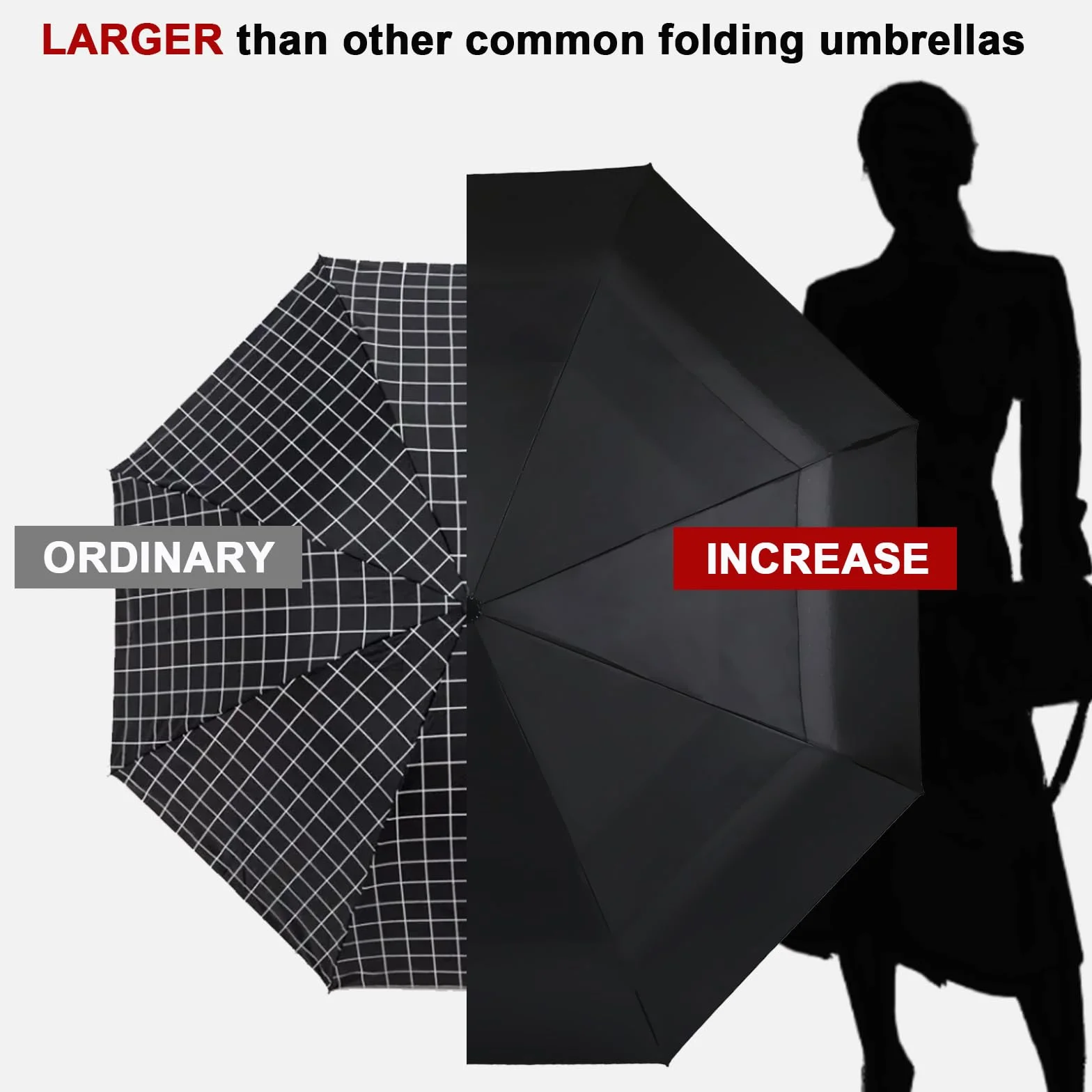 Parasol odporny na burzę, 62 cali, automatyczny składany parasol z podwójnym zadaszeniem, wiatroszczelny parasol golfowy dla mężczyzn i kobiet, duży parasol do golfa, w podróży i na co dzień