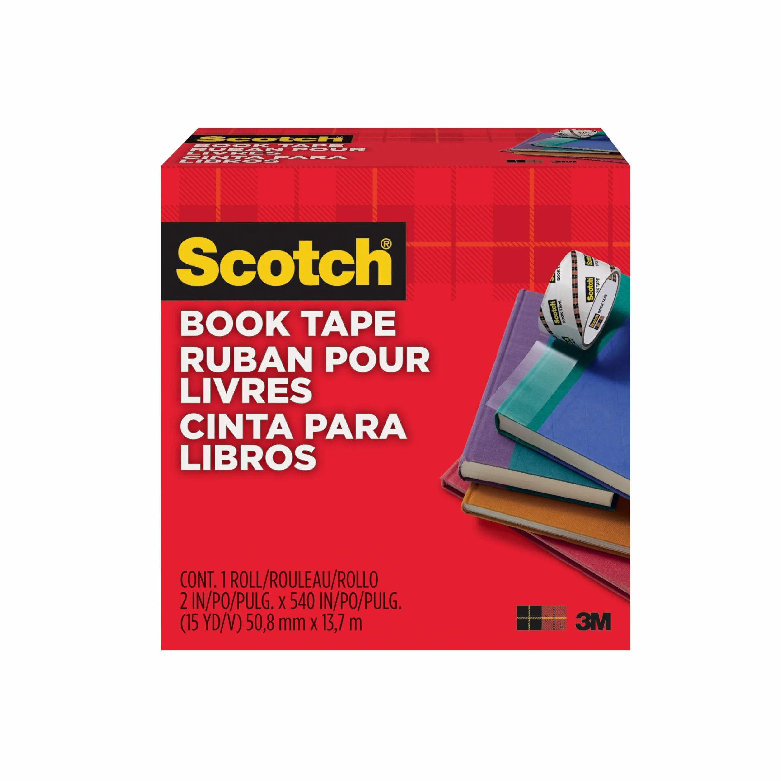Scotch Book Tape Boxed-2"X15yd