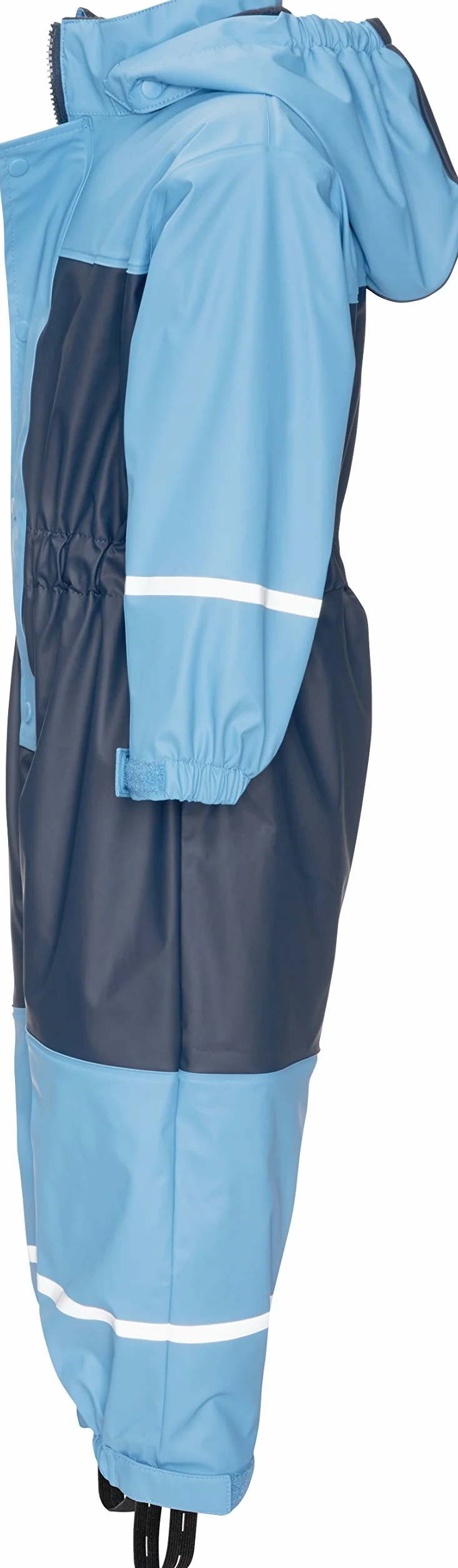 Playshoes Wodoodporny kombinezon przeciwdeszczowy dla dzieci z polarową podszewką, niebieski (Marine 11), 98 cm
