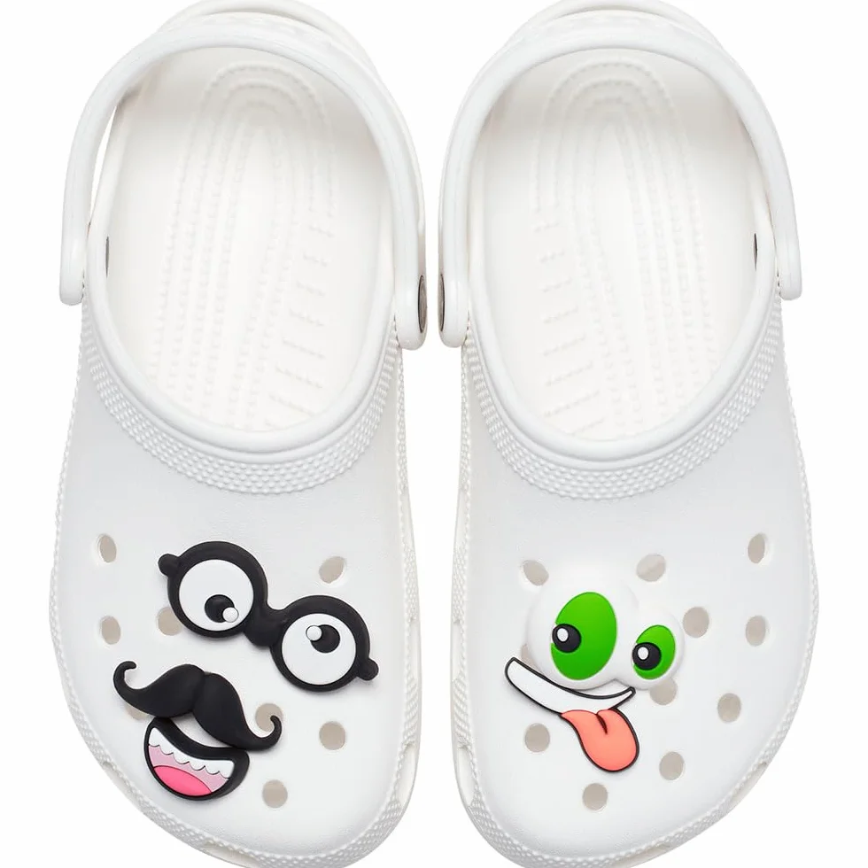 Crocs Uniseks Make Your Own Faces 5 sztuk zawieszek do butów, wielokolorowe, jeden rozmiar, wielobarwny, Rozmiar Uniwersalny