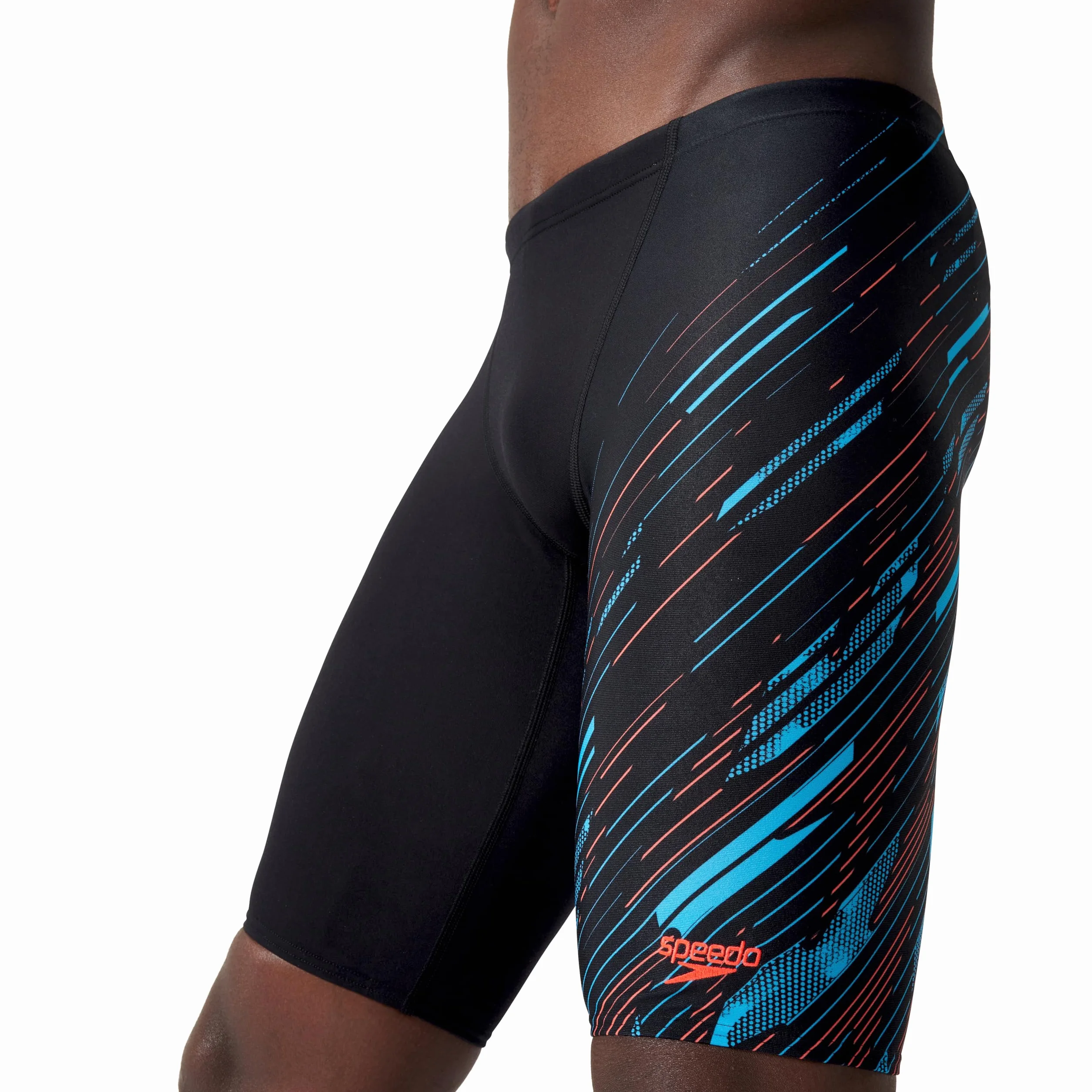 Speedo Jammer Hyperboom V-Cut dla mężczyzn, szybkoschnący, trening, fitness, odporny na działanie chloru (1 szt.)