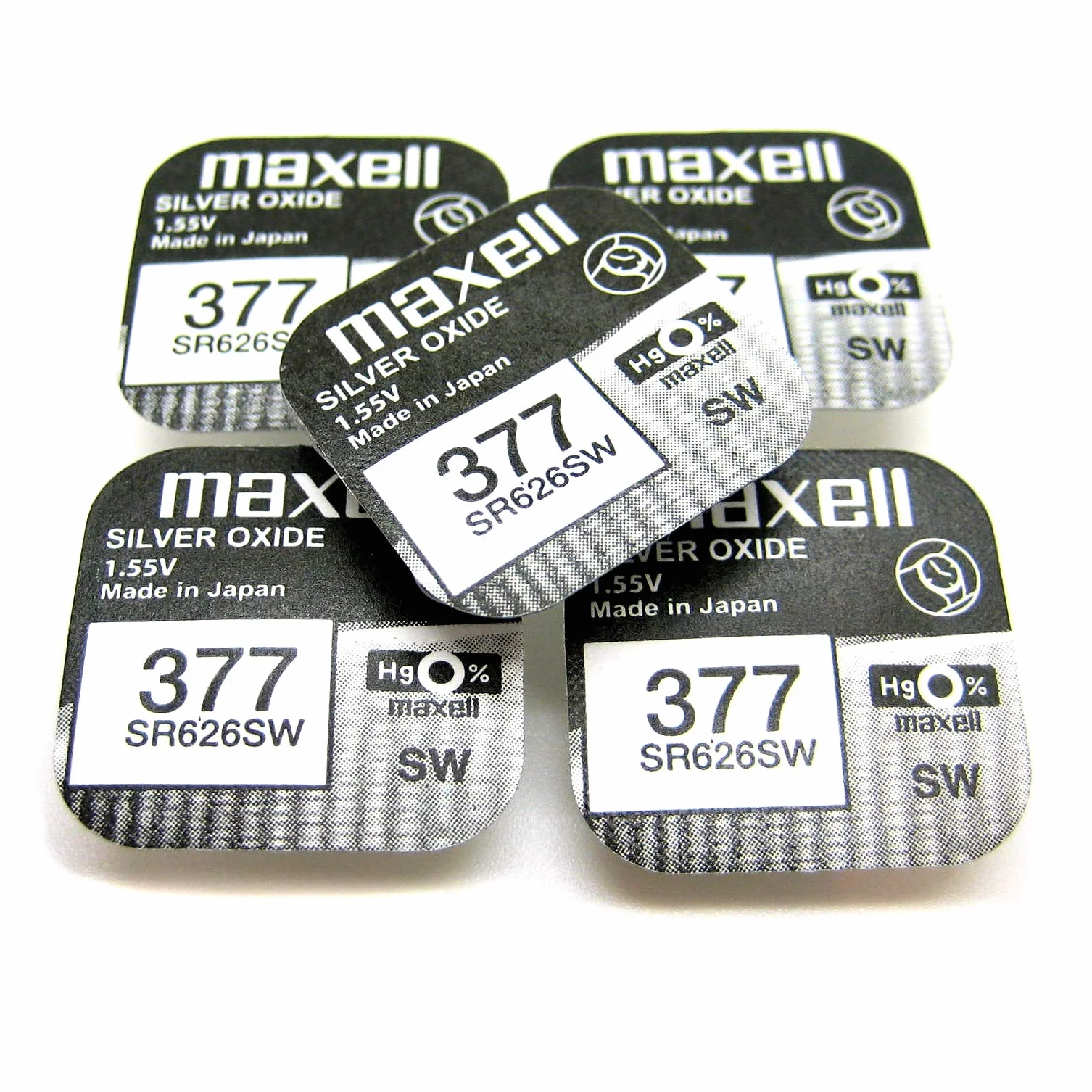 5 x baterie do zegarków Maxell SR626SW SR626 AG4 377 1,55 V