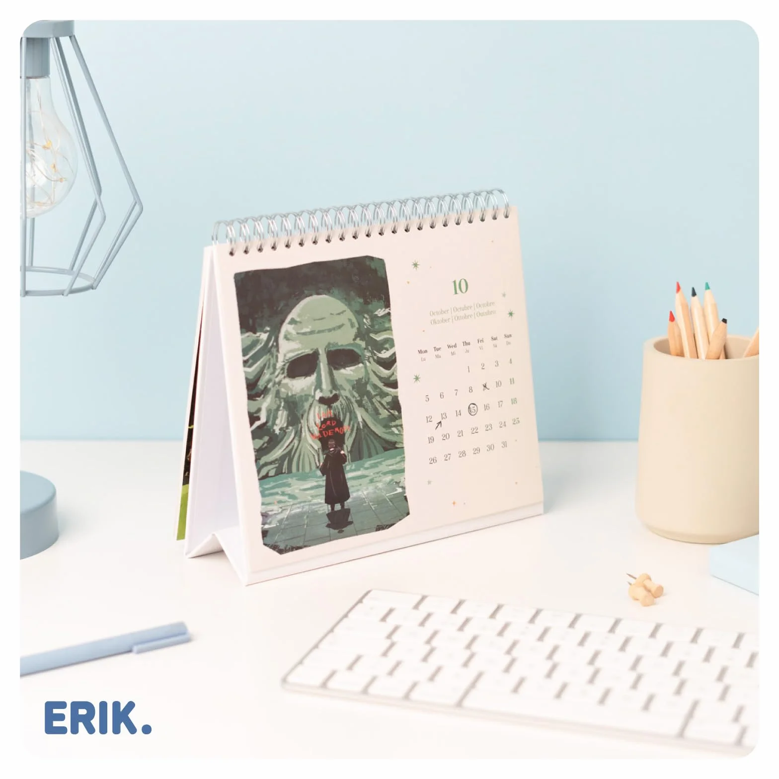 Grupo Erik Desk Calendar 2026 - Harry Potter Calendar 2026 Month To View | Monthly Desk Planner, Desktop Gifts Under 10 Pounds | Harry Potter Gifts For Friends