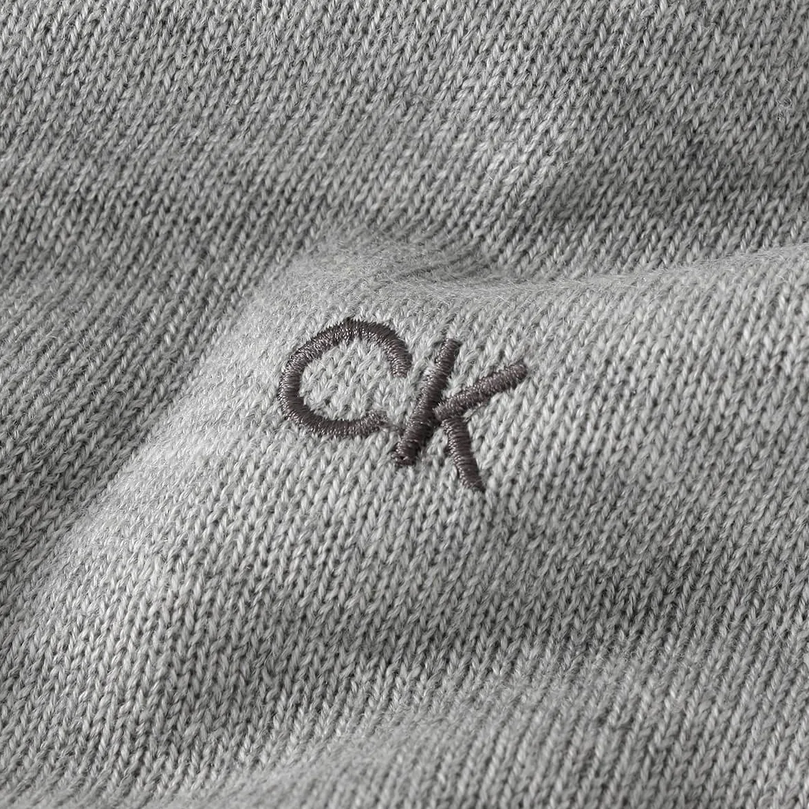 Calvin Klein Meski 2025 Crew Neck Bawelniany oddychajacy sweter z golfem