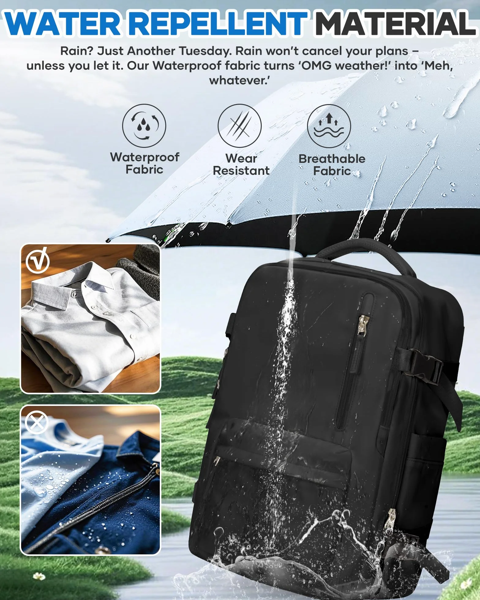 BJLFS Torba Kabinowa 40x30x20 Plecak Próżniowy z Pompką Wizzair Ryanair Bagaż Podręczny 40 x 20 x 25 Plecak Podróżny 40x30x20 Samolot Easyjet Cabin Bag 45x36x20 Wodoodporna Torba na Laptopa