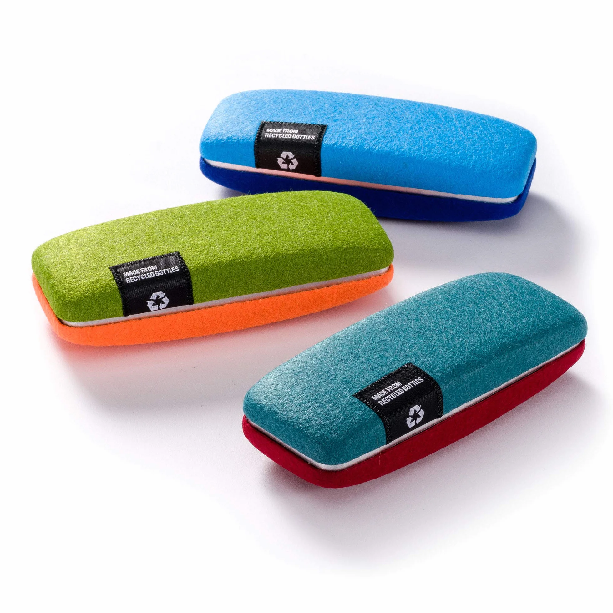 FEFI - Etui na okulary Hardcase z filcowym pokrowcem do butelek PET z recyklingu