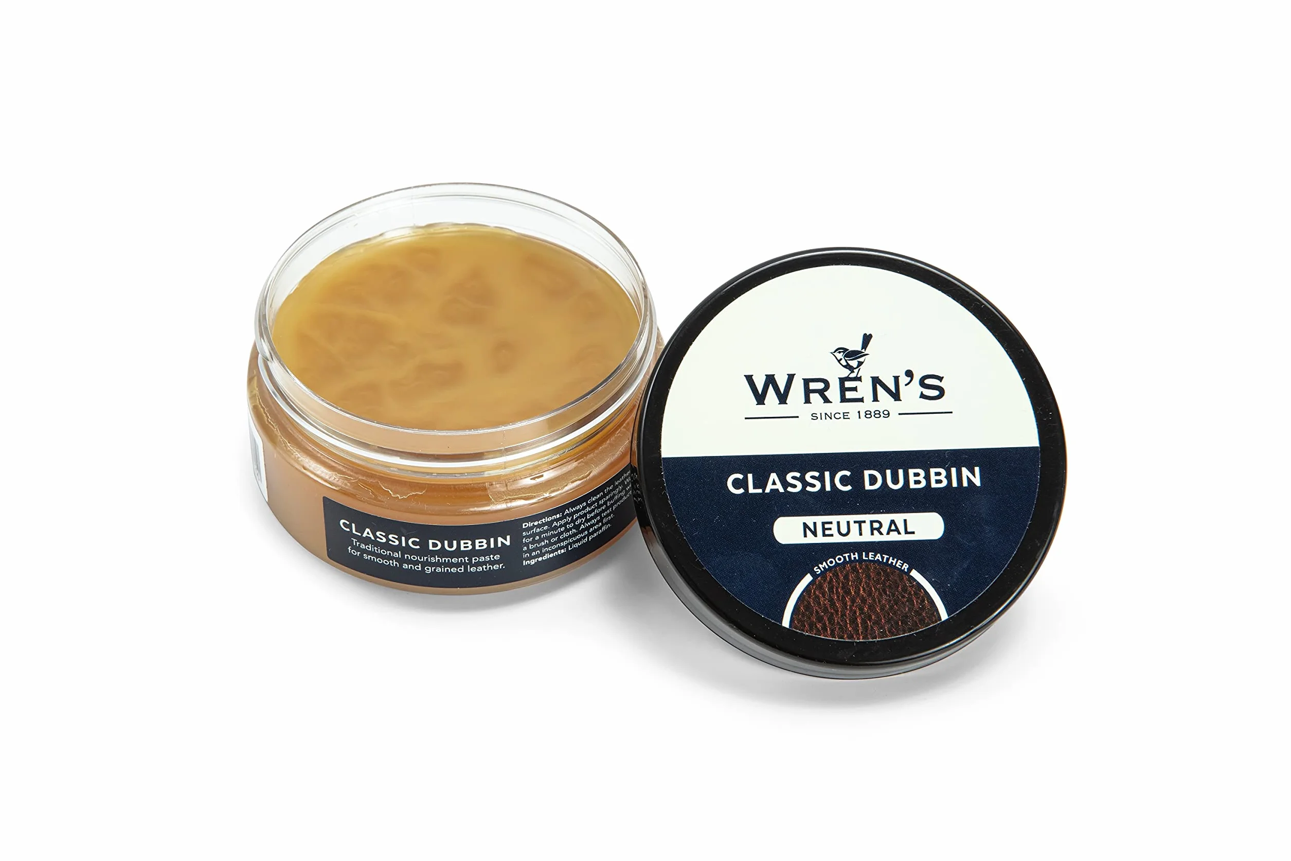 Wren’s Old Dubbin Classic - Tradycyjna, Odżywcza i Wodoodporna Pasta na Bazie Tłuszczu do Skór gładkich, Ziarnistych i Olejowanych, Jakość i Prestiż od 1889 roku, Do Wszystkich Kolorów 100 lub 200 ml
