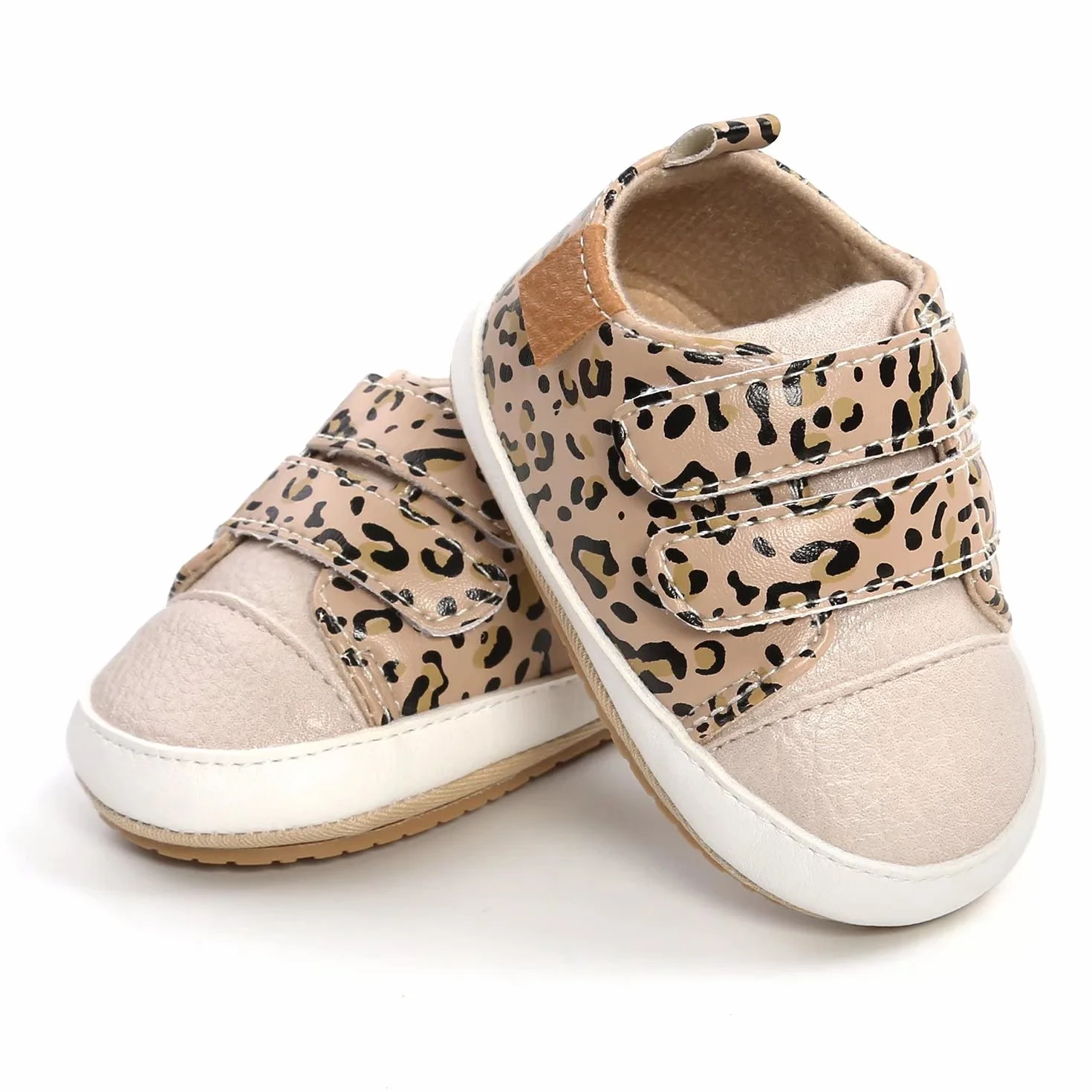 Buty dla chłopców i dziewczynek, antypoślizgowa gumowa podeszwa, wysokie trampki ze skóry PU, buty do pierwszego chodzenia, buty do łóżeczka dziecięcego, dla noworodka, mokasyny, płaskie buty