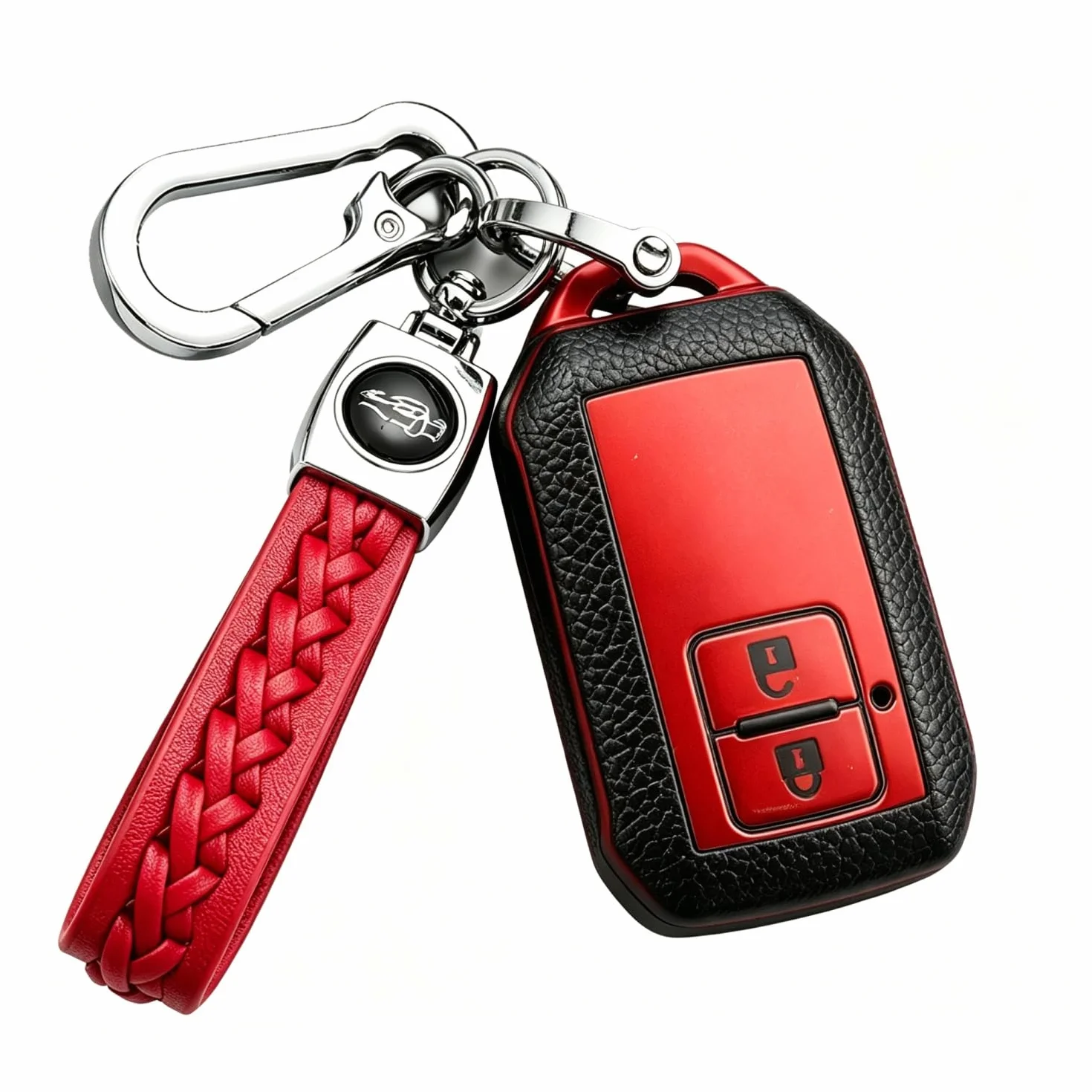 【4 kolory】 Etui na kluczyki samochodowe kompatybilne z Suzuki Swift Sport 2017-2022, 2023, z akcesoriami do breloczków do kluczy
