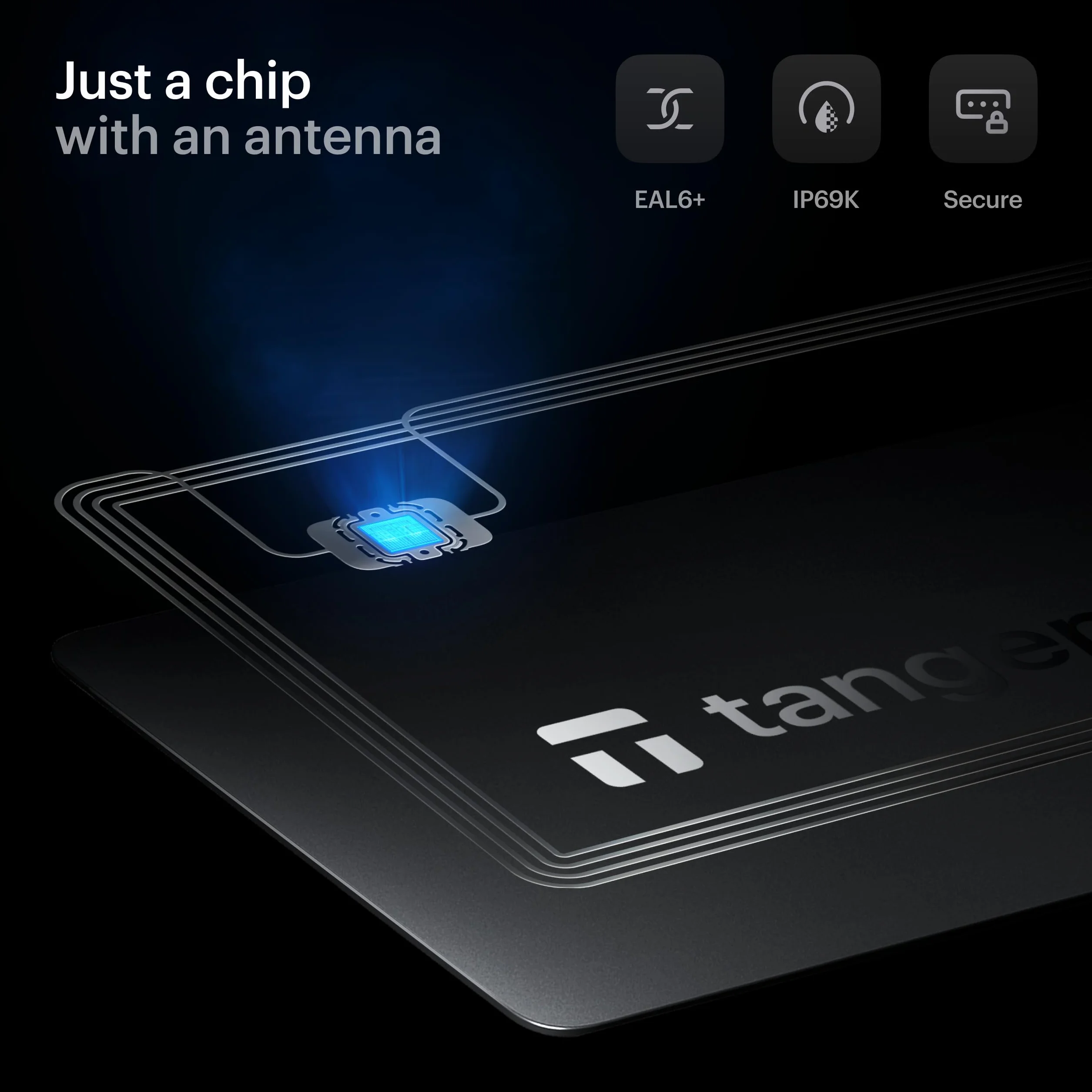TANGEM Wallet 2.0 - Secure Crypto 3 Card Set Black (TG128X3-B)
