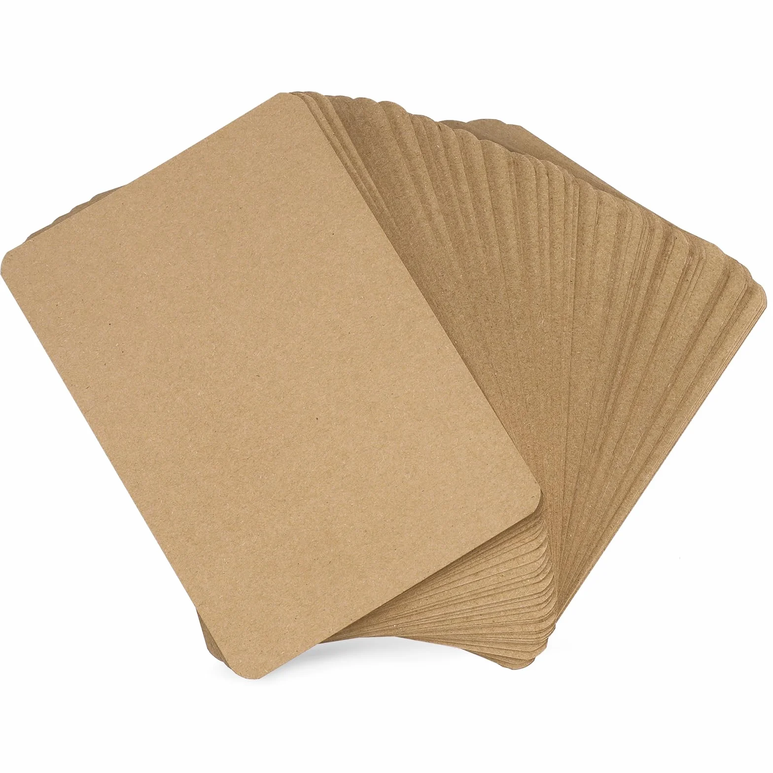 JIANTA Brązowy papier typu kraft, kartki A6 (120 sztuk), 250 g/m², puste kartki flash, do wiadomości graffiti, pocztówek, fiszek, kart do majsterkowania