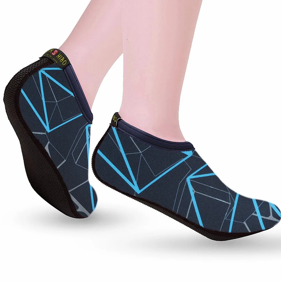 JACKSHIBO Buty do pływania, damskie buty do zakładania na bose stopy, męskie buty kąpielowe, buty plażowe, dla chłopców i dziewczynek, do surfowania, do wody