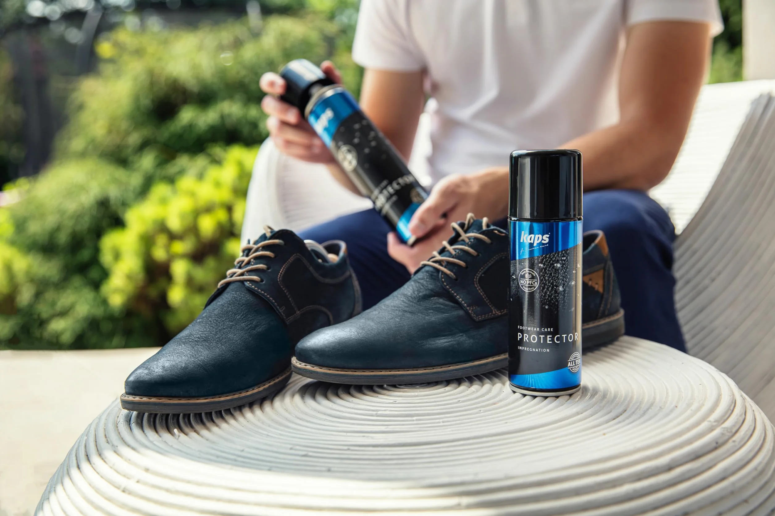 Kaps Protector - Wodoodporny Impregnujący Spray Do Butów Skórzanych i Tkanin - Bez Fluoru, Bez PFC