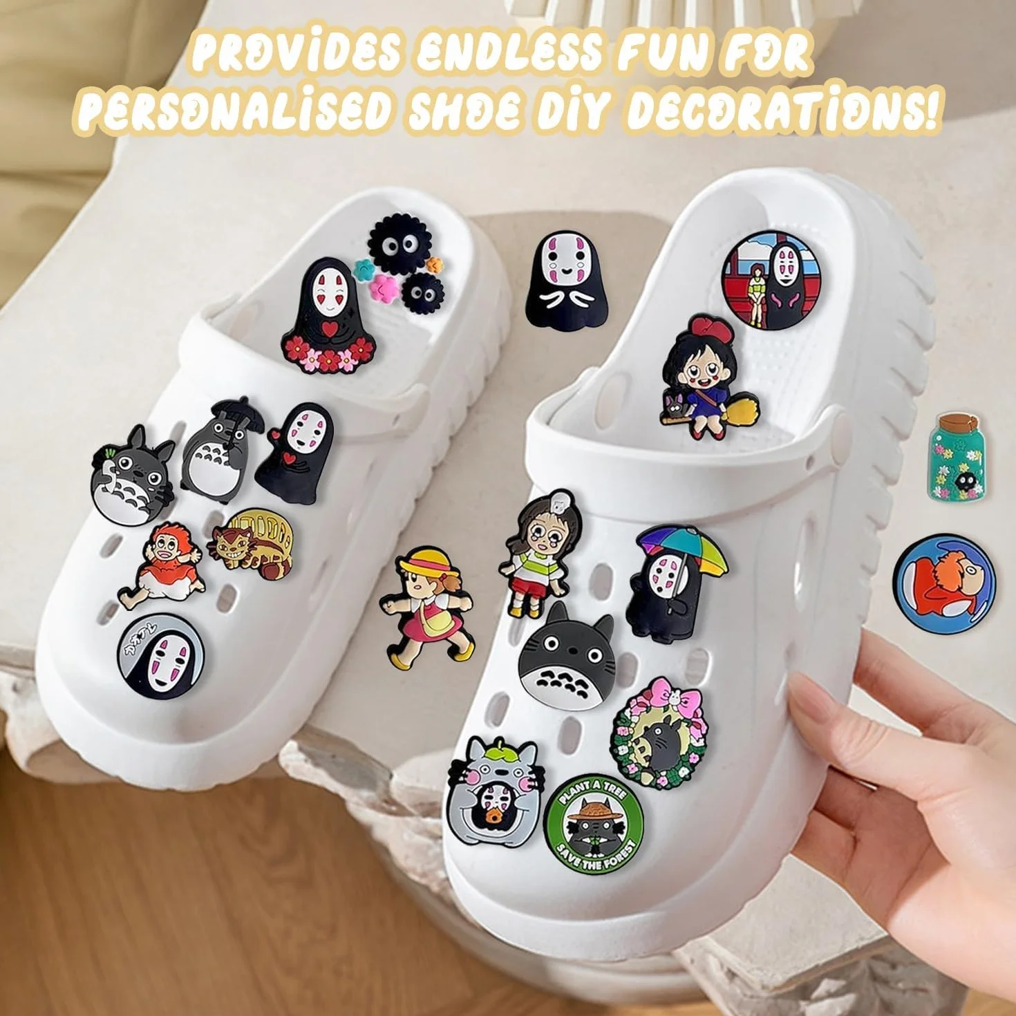 20 Sztuk Zawieszek do Butów, Kreskówkowe Przypinki Crocs, Dekoracja Anime, Idealna Jako Prezent Urodzinowy dla Dzieci