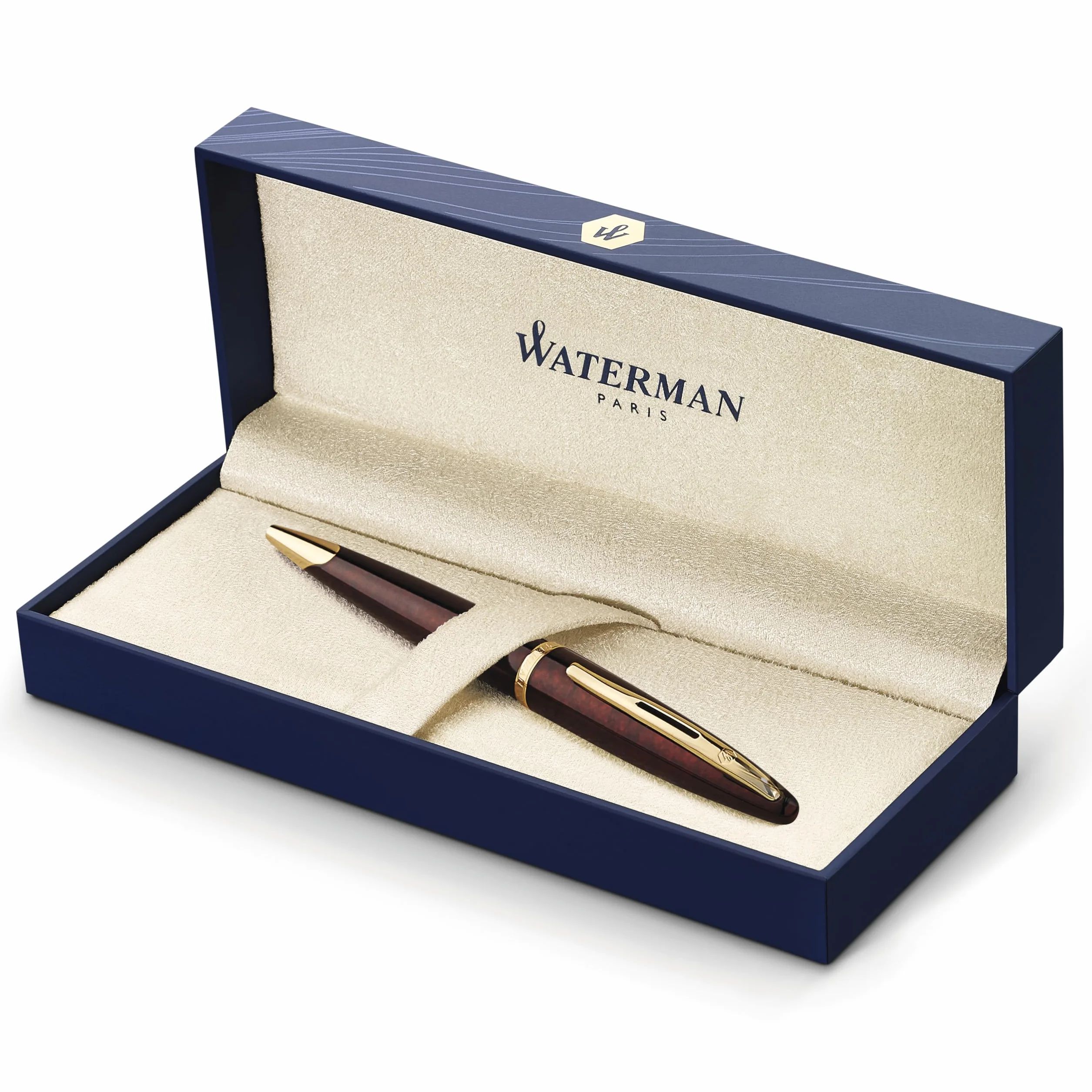 Waterman Carene Marine Amber S0700940 Długopis, Czarny/Złoty, ‎17.2 x 9.09 x 5.08 cm; 181 g