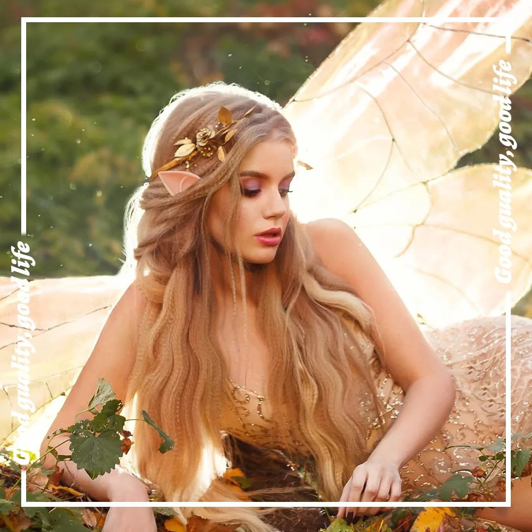 3 pary uszy elfów, szpiczaste uszy, uszy wróżki Elf Lateks Elf, Lateks Elf Ears do Cosplay, maskowanie, Halloween, Mardi Gras, dekoracje imprezowe