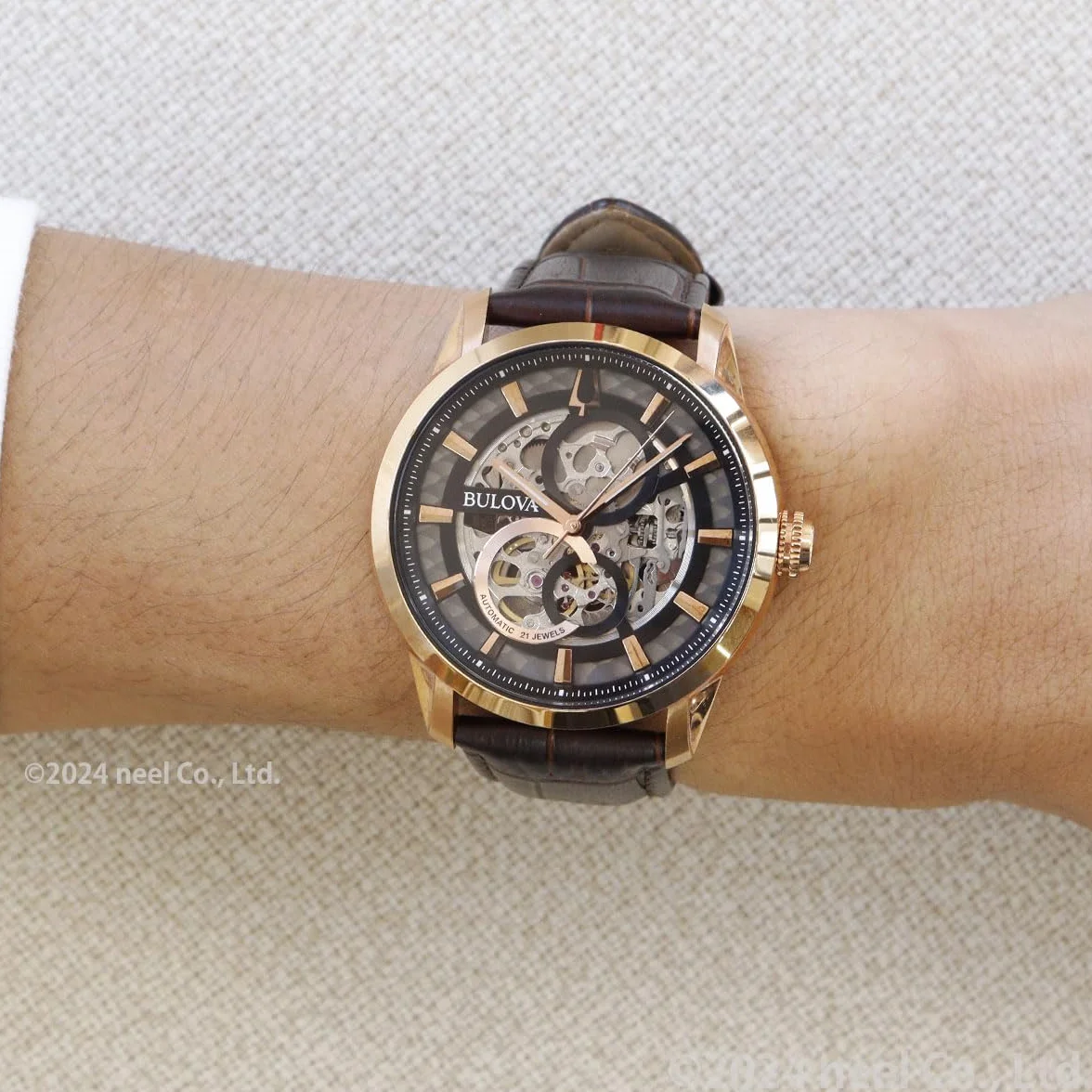 Bulova Sutton 97A169 Zegarek, Brązowy, 44 mm