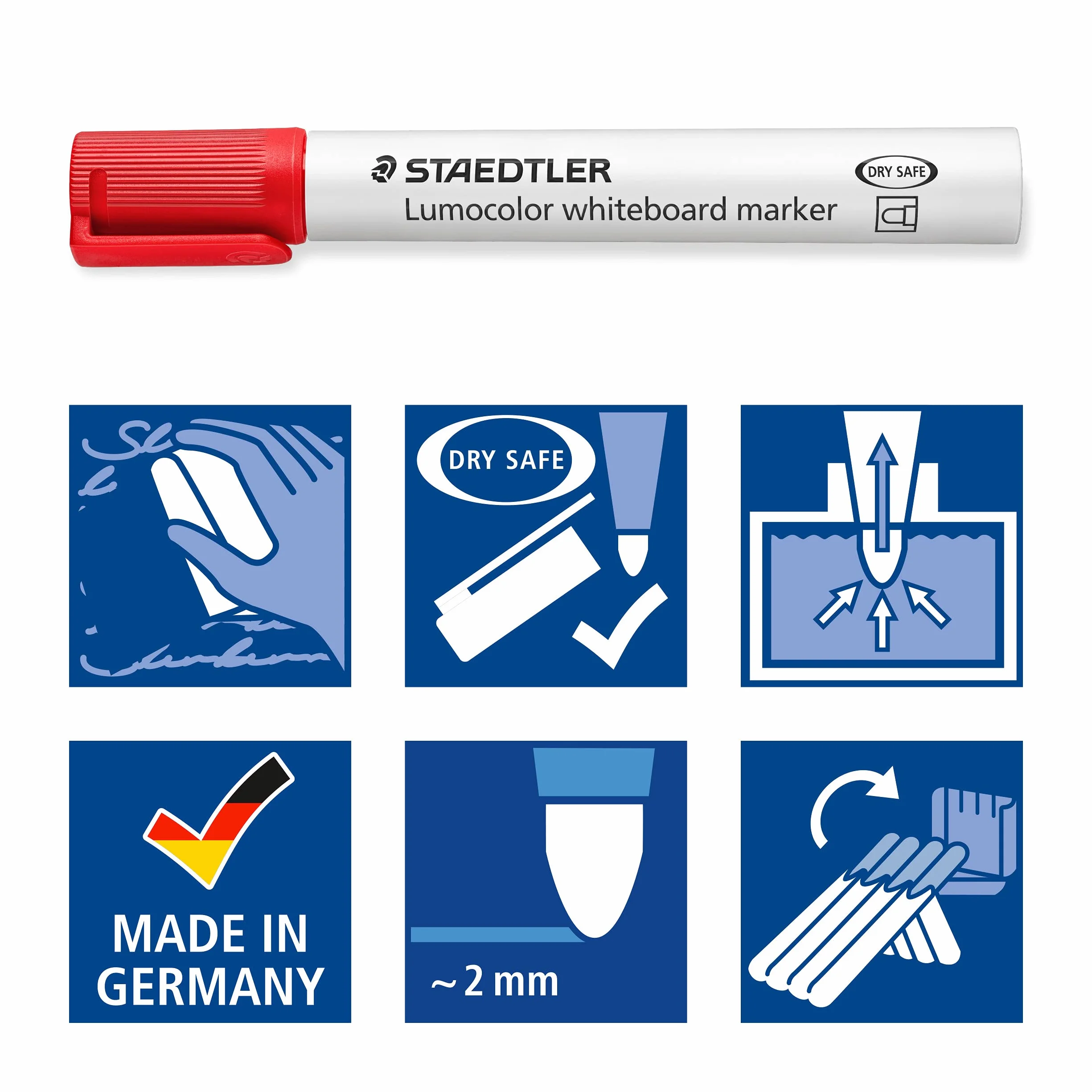 Staedtler 351 B10 St Markery, Wielokolorowy, 10 sztuk