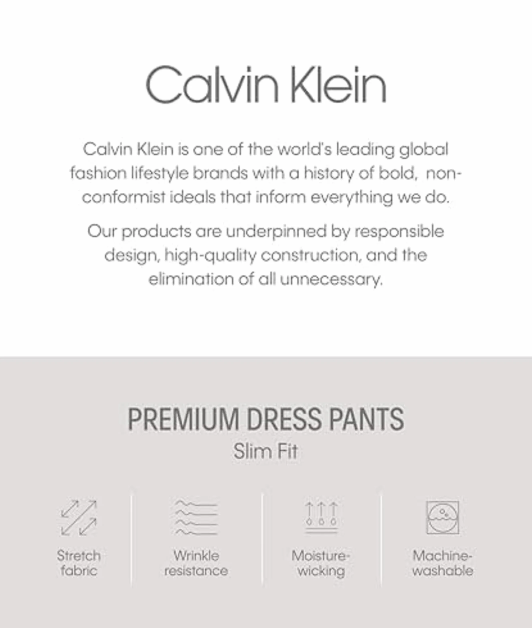 Calvin Klein Zestaw męskich spodni do garnituru biznesowego Jerome