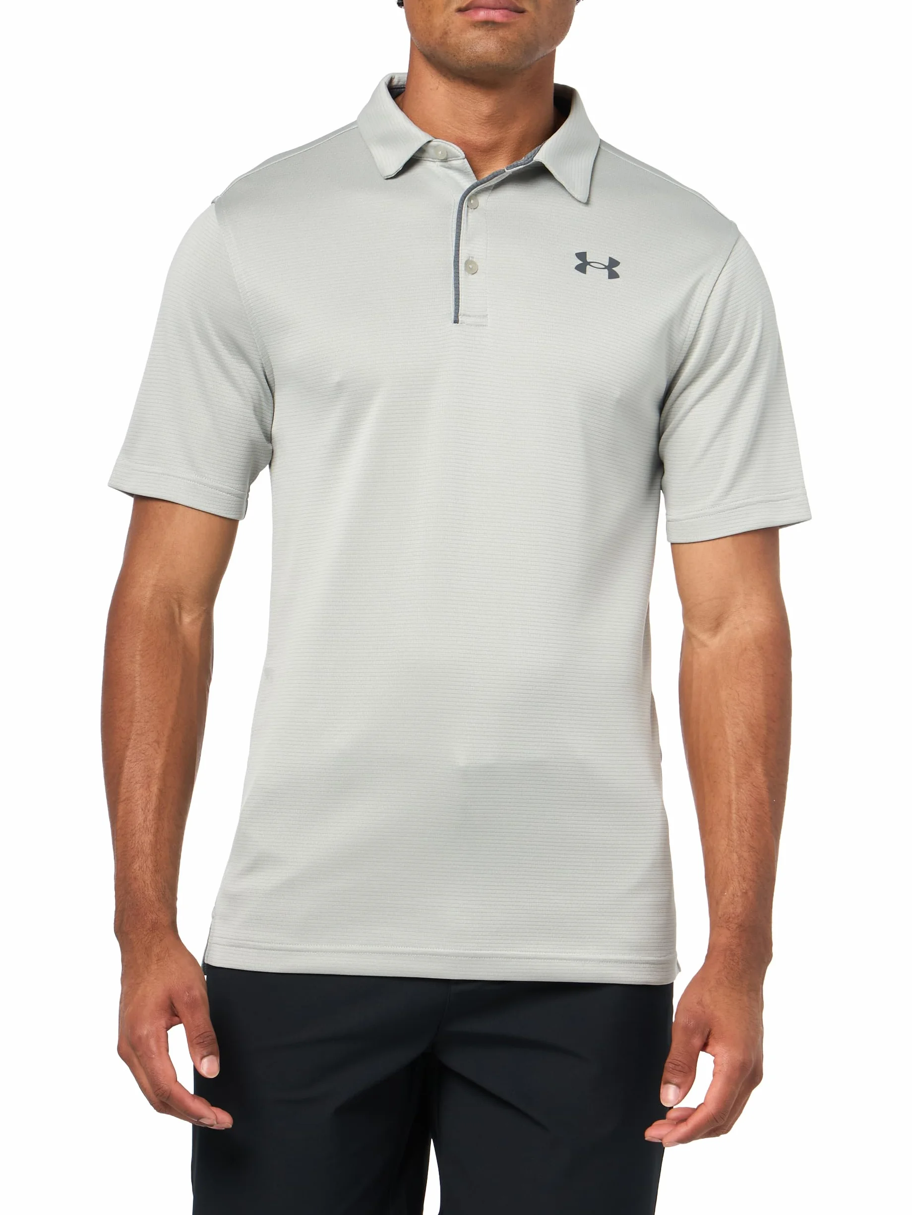 Under Armour Tech Polo - Titanium / / Pitch Gray - LG