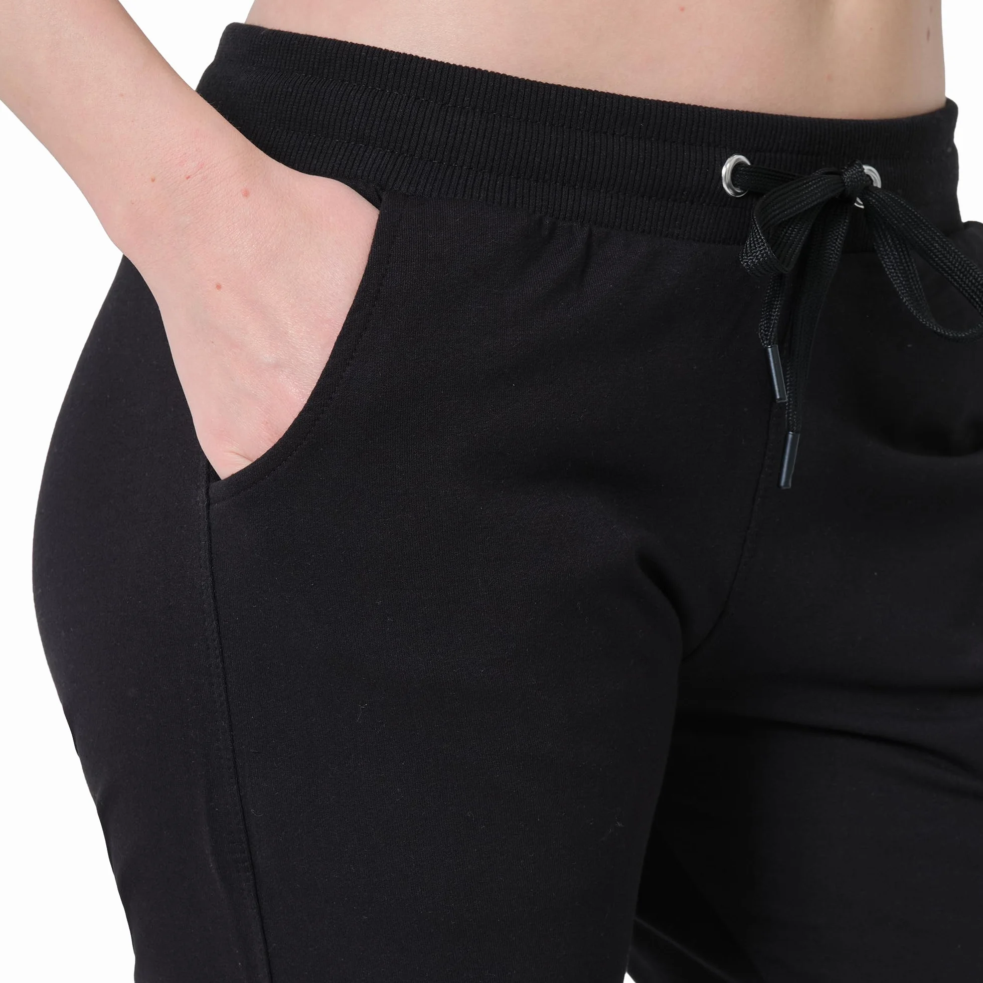 Smith & Solo spodnie do biegania – sportowe z bawełny, slim fit, rekreacyjne długie, wysoka talia – nowoczesne spodnie fitness