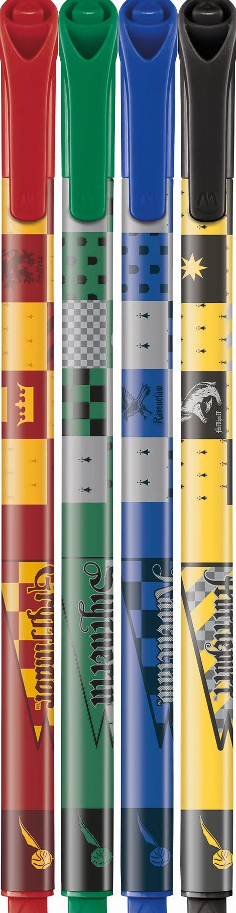Maped 749600 Długopisy Filcowe, Wielokolorowy, 4 długopisy, 0,8 mm