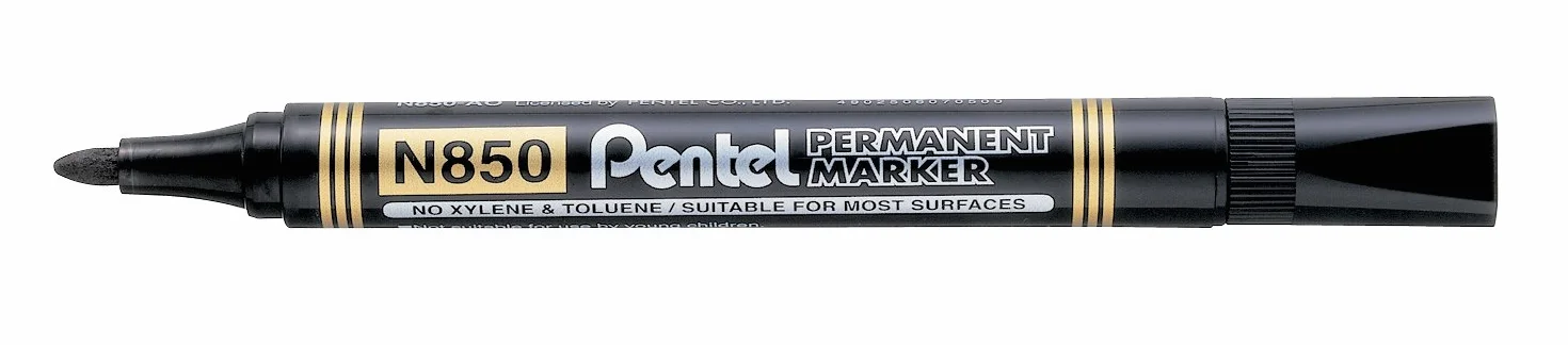 Pentel N850-AE Marker Permanentny, Czarny, 4,2 mm