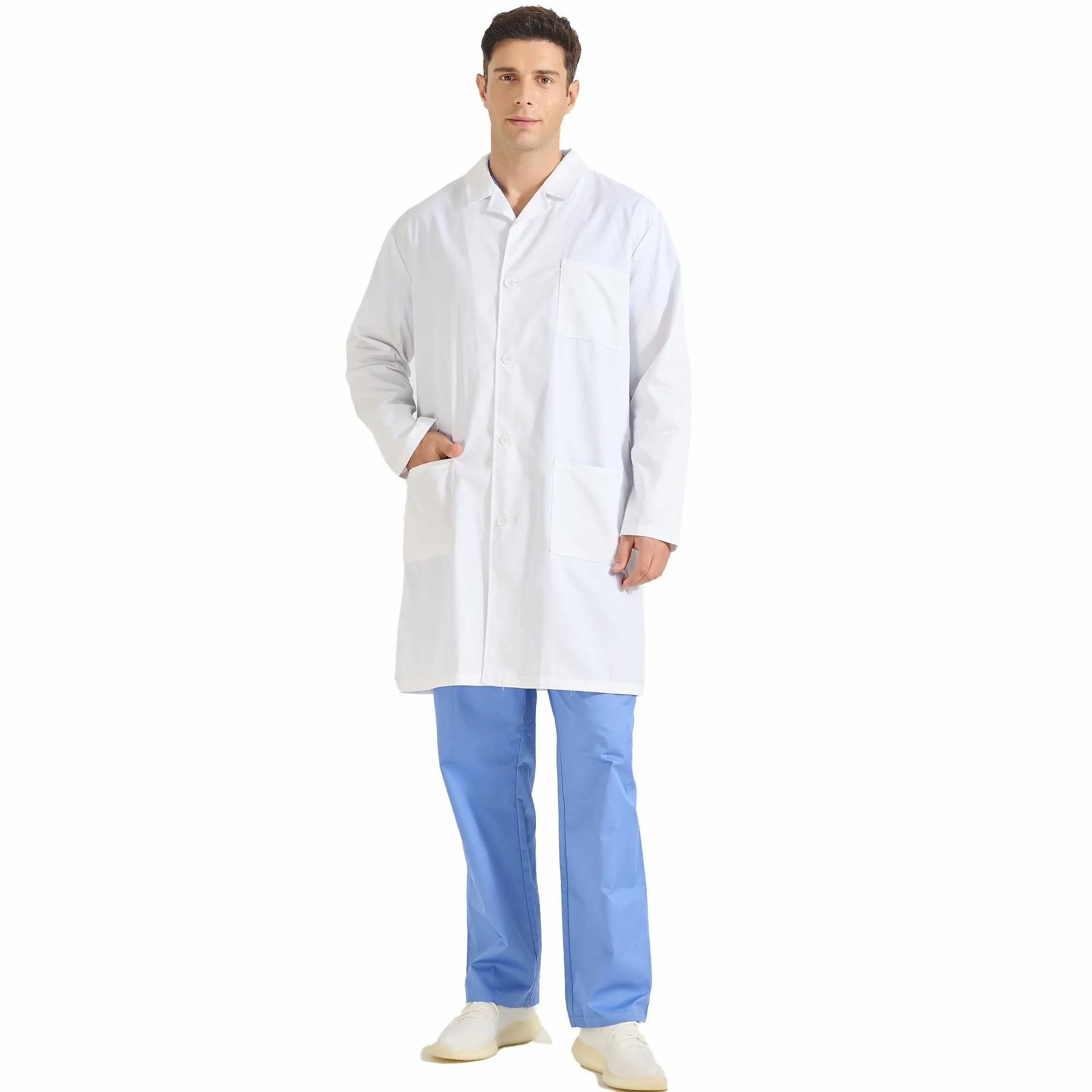MISEMIYA Fartuch laboratoryjny fartuch lekarski unisex CZ-8167 Uniseks Fartuch laboratoryjny fartuch lekarski unisex Cz-8167 (1 w zestawie)