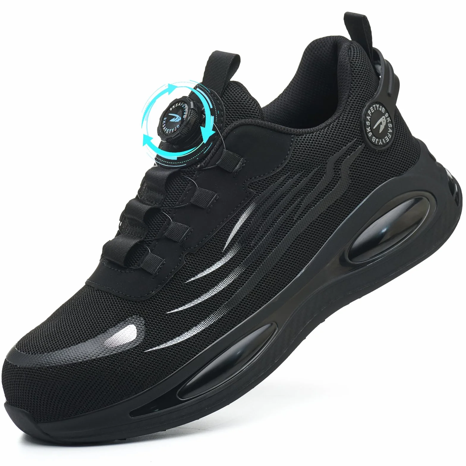 Obuwie ochronne buty robocze dla mężczyzn i kobiet, lekkie, stalowe noski, zamknięcie obrotowe, oddychające, buty robocze 38-46 EU