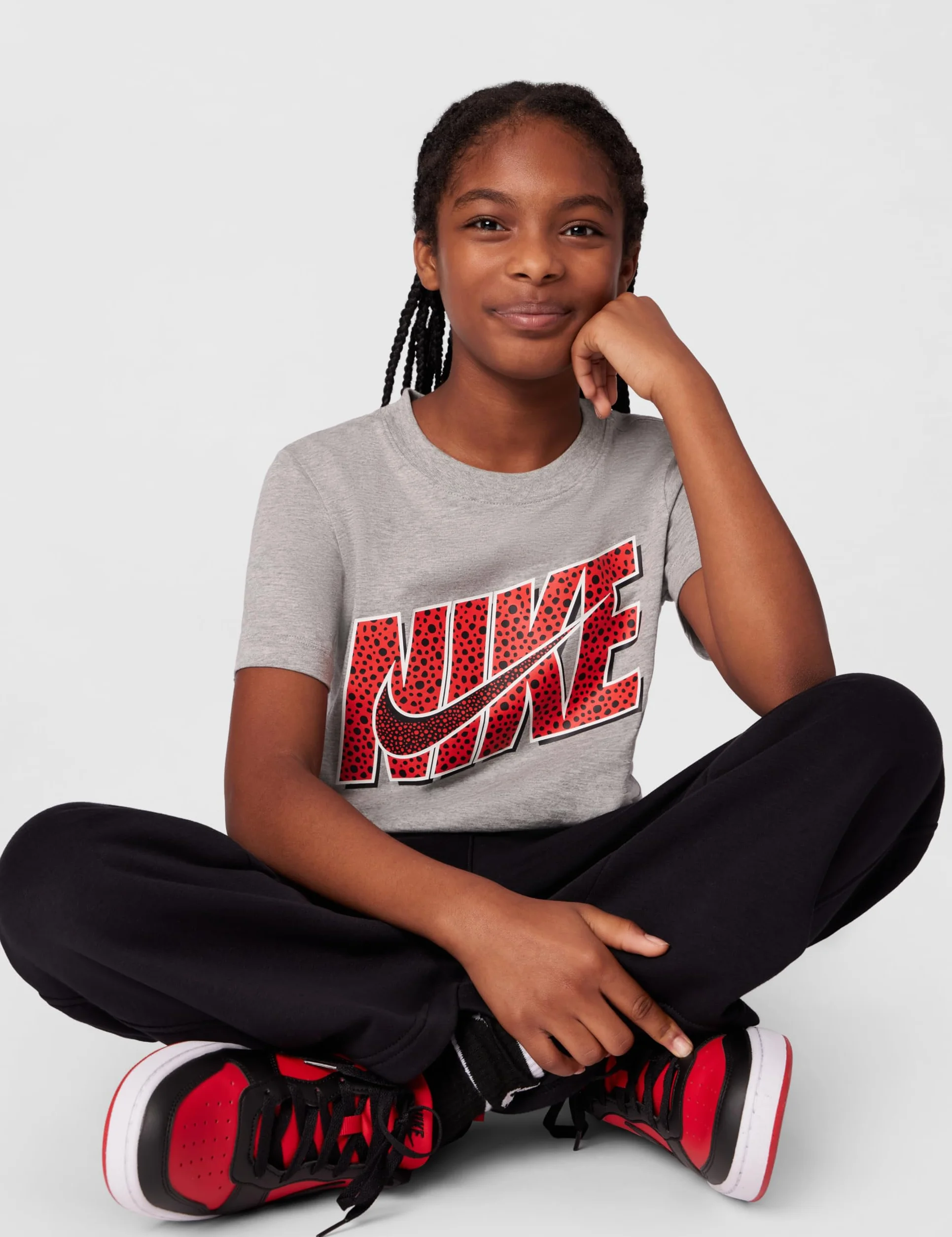 Nike Court Borough Low Recraft (duże dziecko), Uniwersytet czerwony/czarno-biały, 23.5 EU