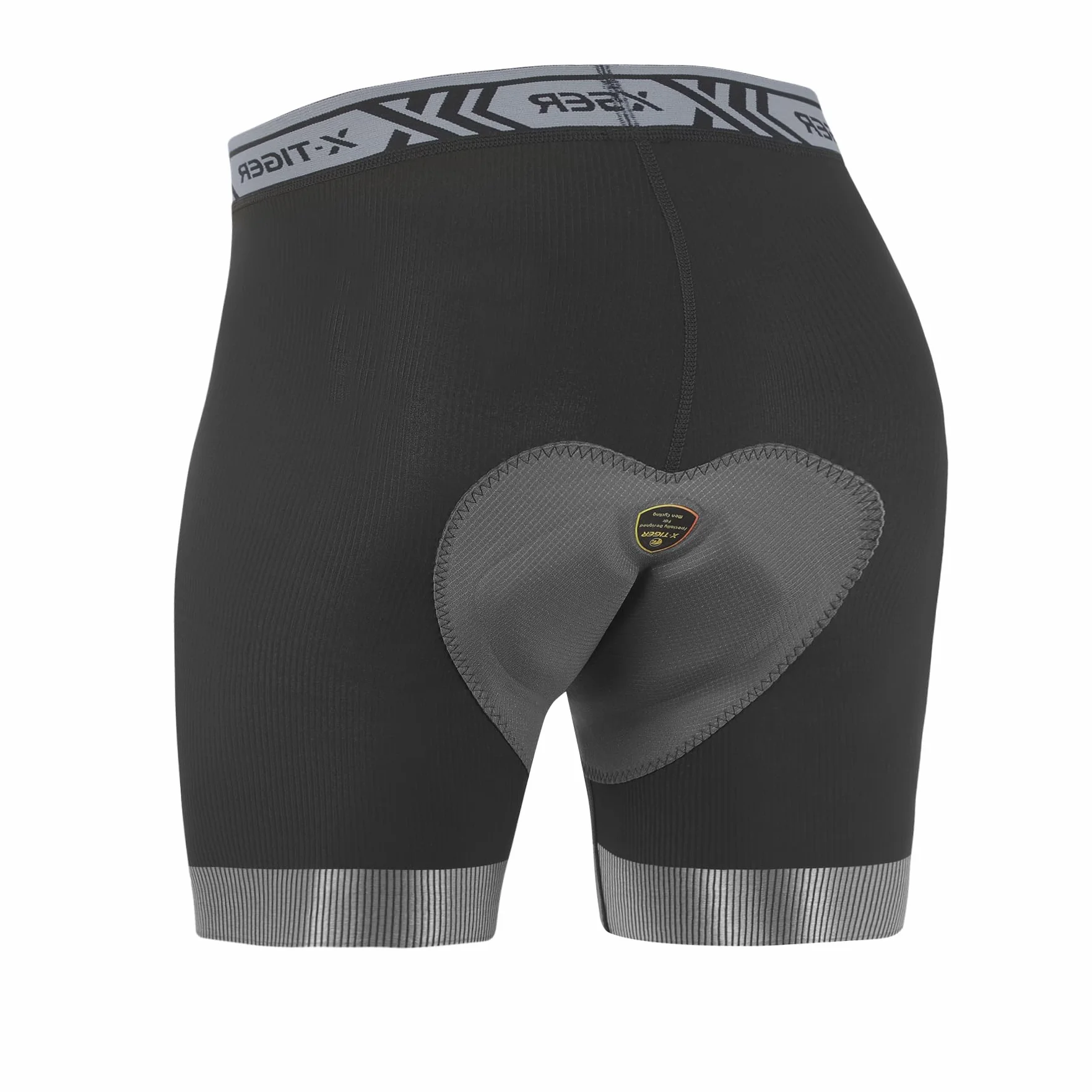 X-TIGER Męskie spodnie rowerowe, wyściełane spodenki rowerowe, spodenki rowerowe, spodenki rowerowe MTB Bike krótkie spodnie