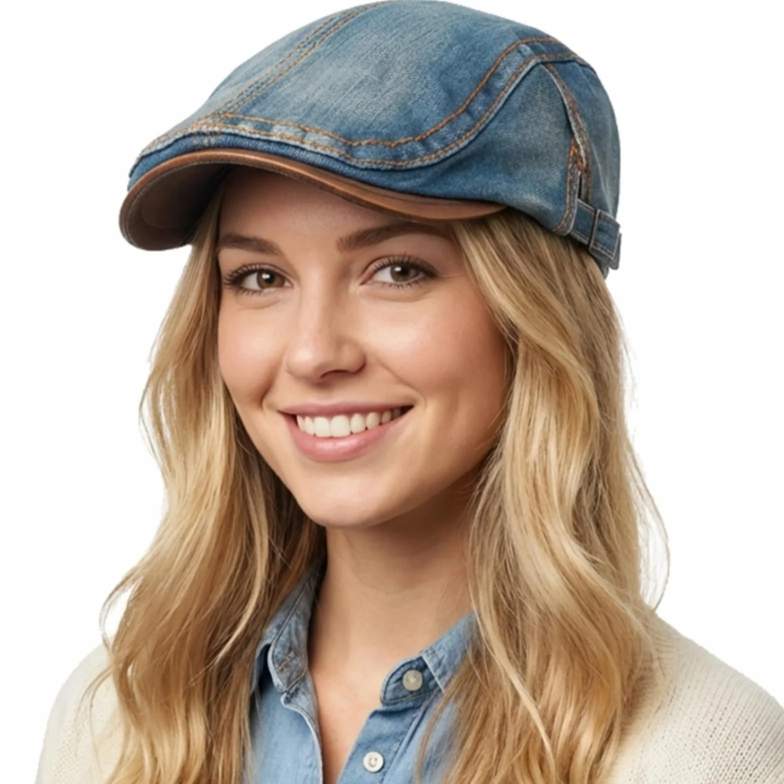 Unisex Denim Flatcap męska czapka z daszkiem czapka beret czapka z daszkiem damska czapka beret regulowana czapka rekreacyjna czapka beret czapka beret