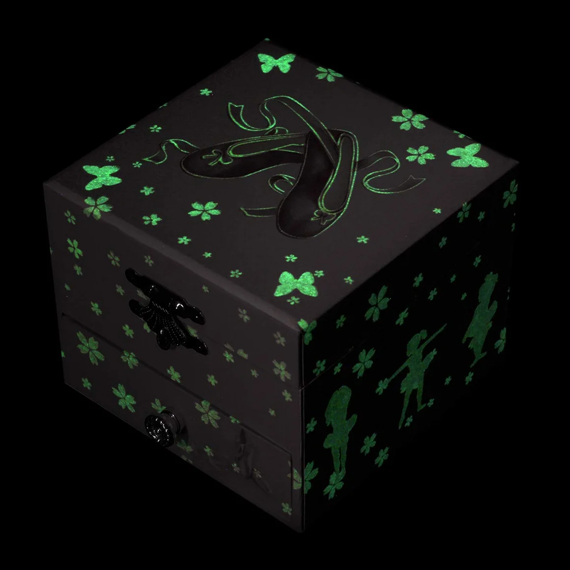 Trousselier TROUS20975 Balerina Shoe Musical Cube Box - Różowy