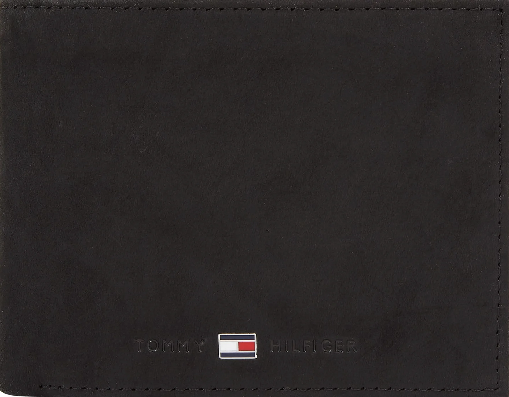 Tommy Hilfiger Mężczyźni Johnson Portfel, Czarny, 13 x 10 x 2 cm