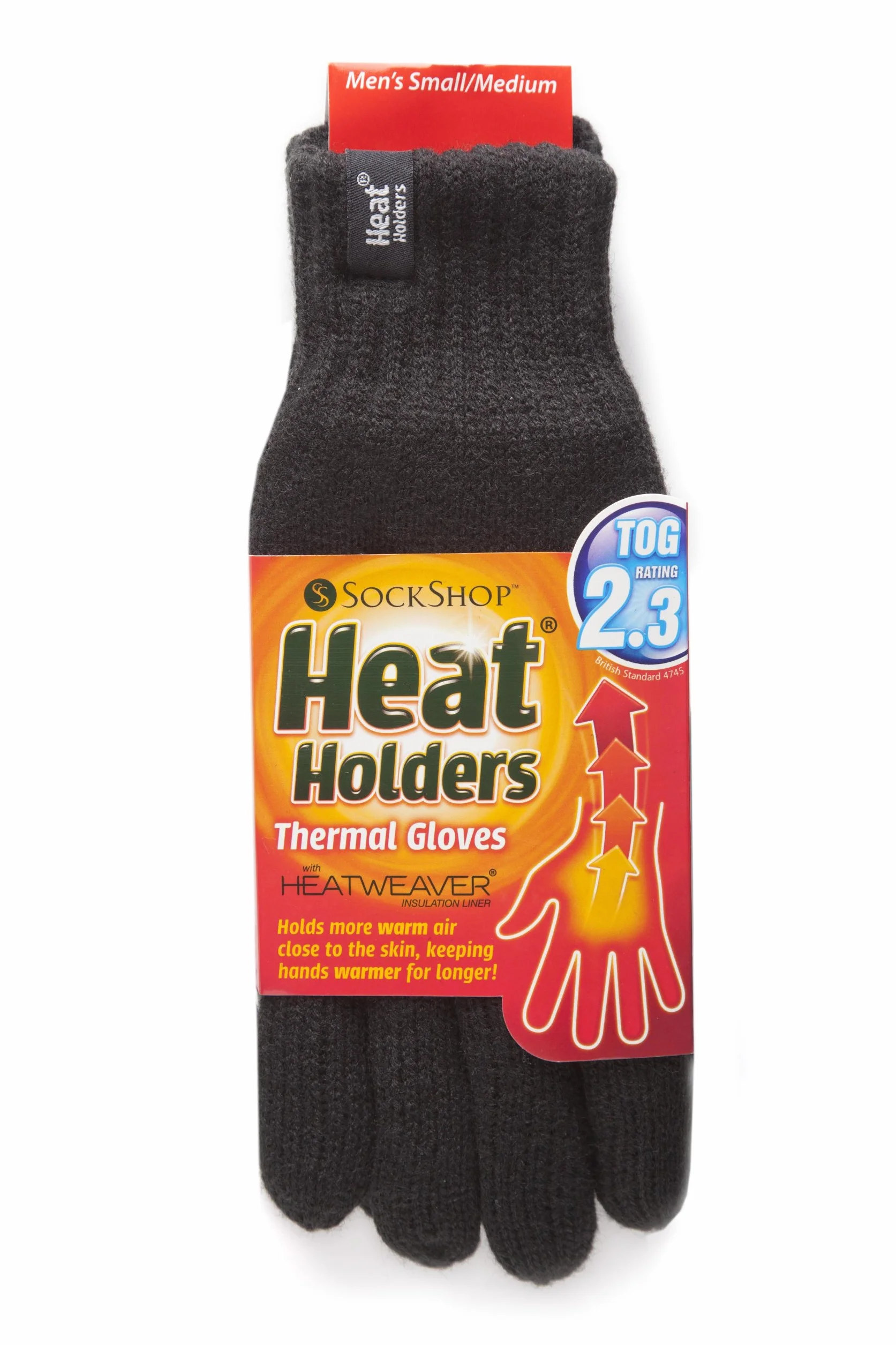 HEAT HOLDERS Męskie rękawiczki z przędzy Heatweaver 2,3 Tog 1 para