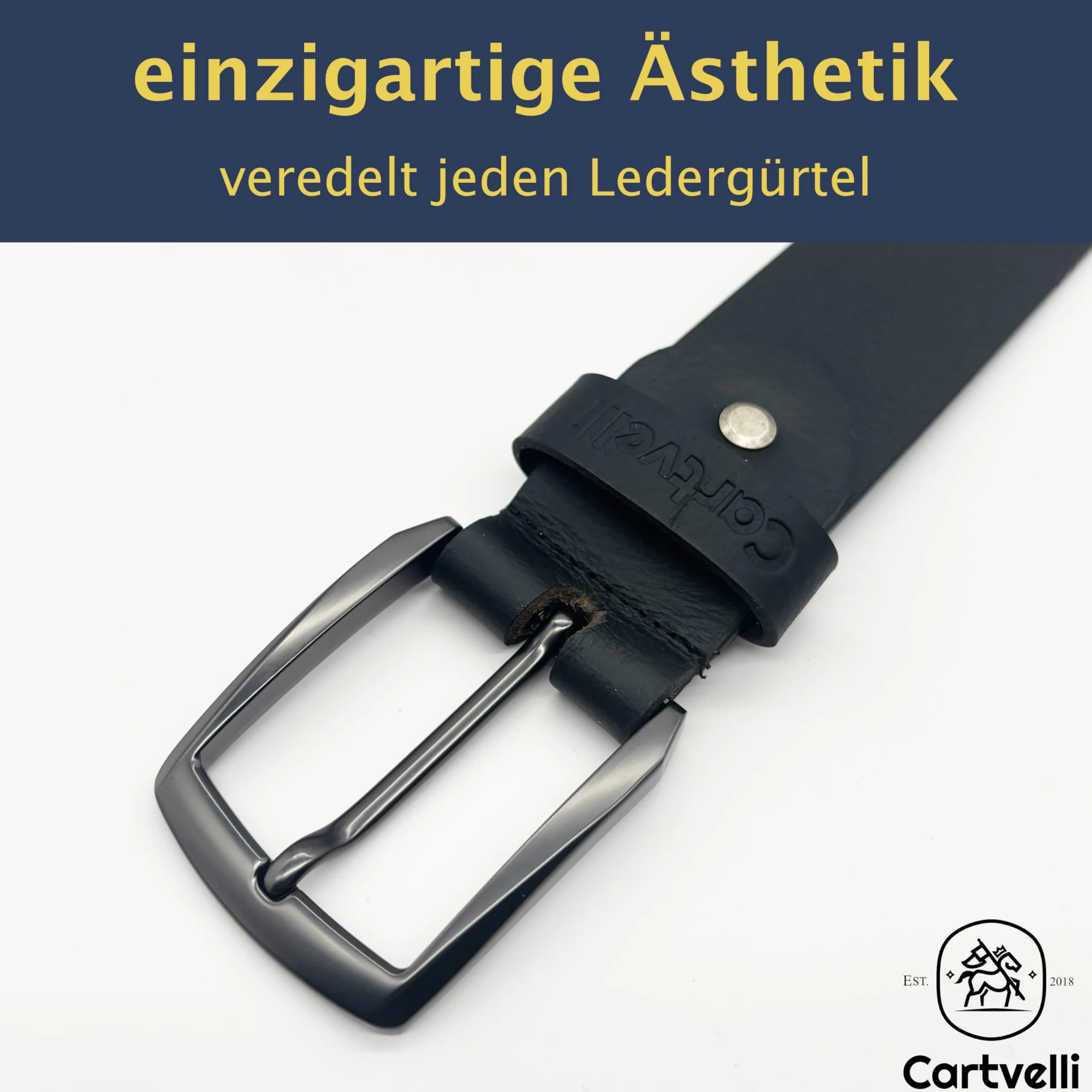 Premium Klamra do paska męska szerokość 40mm ciemnoszara - Zapięcie do paska dla pasków o szerokości 38-40mm - wysokiej jakości stop metalu klamra zapasowa ciemnoszara GS40010-MBG Matt Black