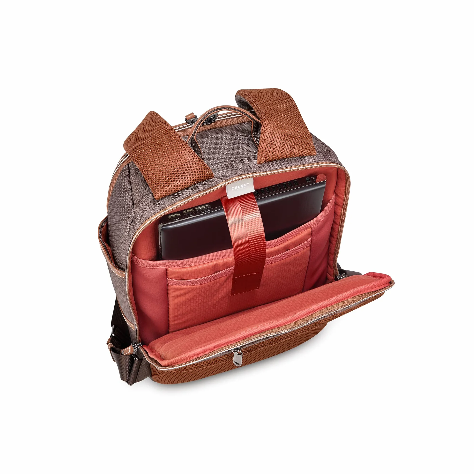 DELSEY PARIS Chatelet Air 2.0 Hardside Luggage with Spinner Wheels, Chocolate Brown, 2 Piece Set, (20/Backpack)