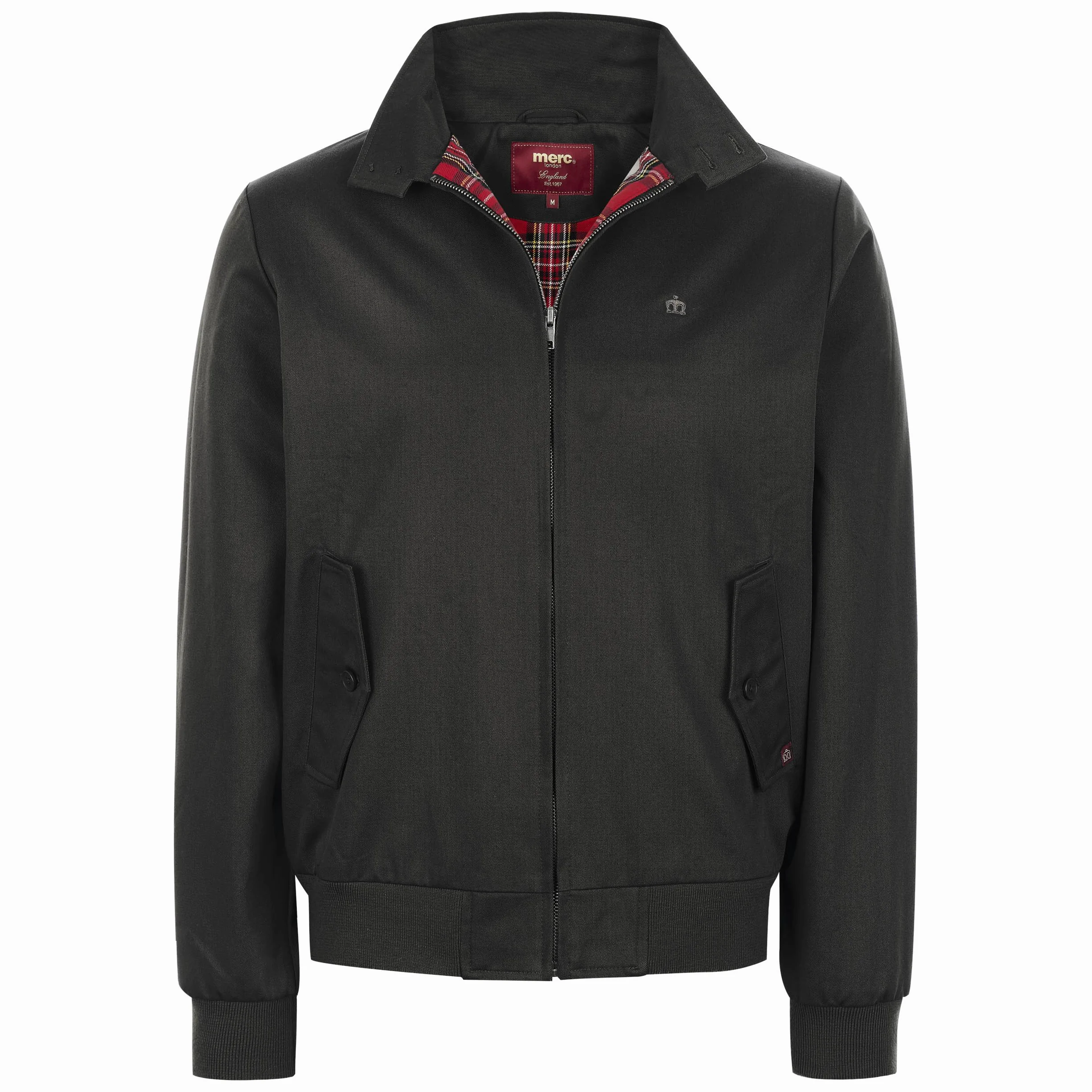 Merc Of London Mężczyźni Harrington Kurtka, Czarny, XL