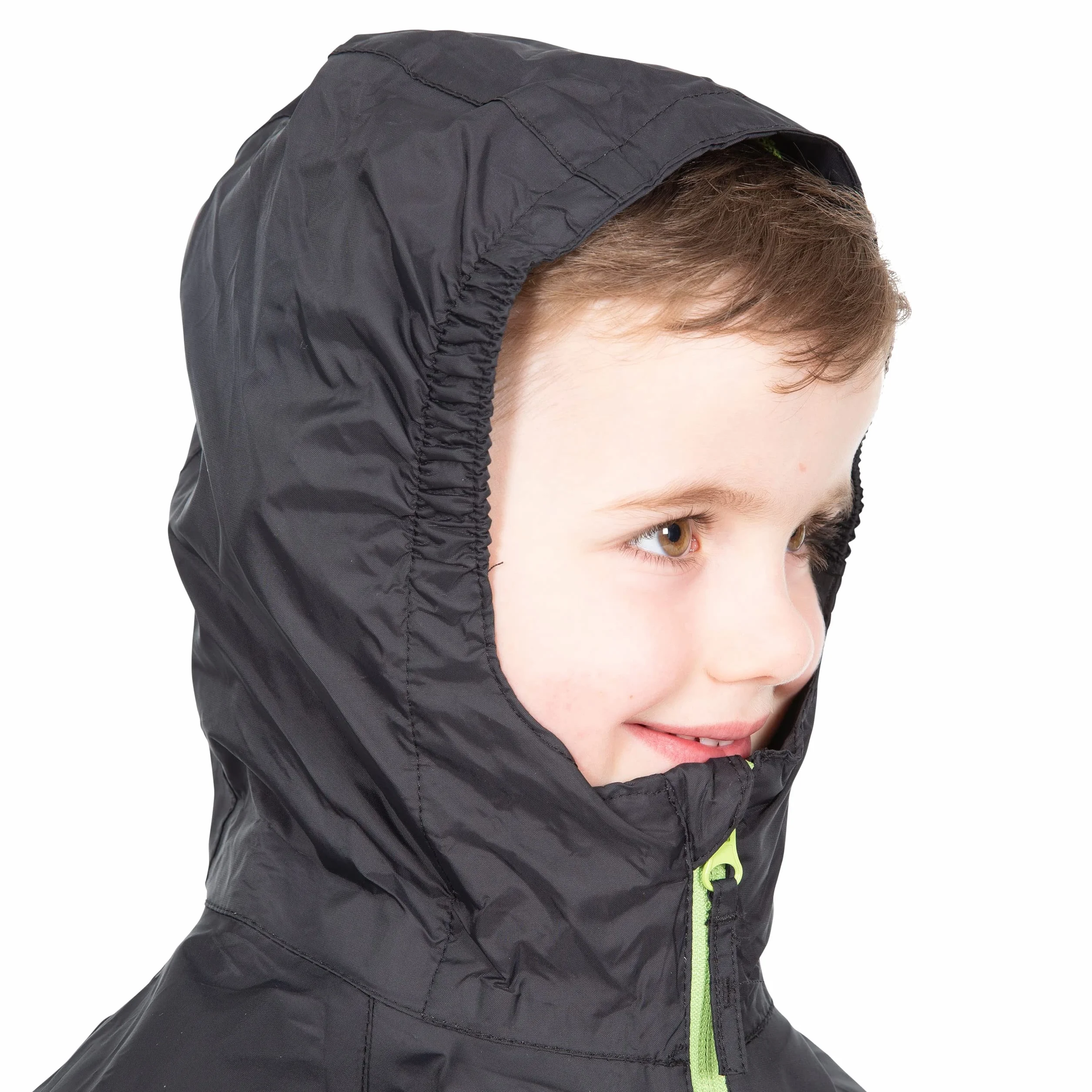 Trespass Unisex dziecięca kurtka Qikpac kompaktowa, zwijana, wodoszczelna kurtka przeciwdeszczowa