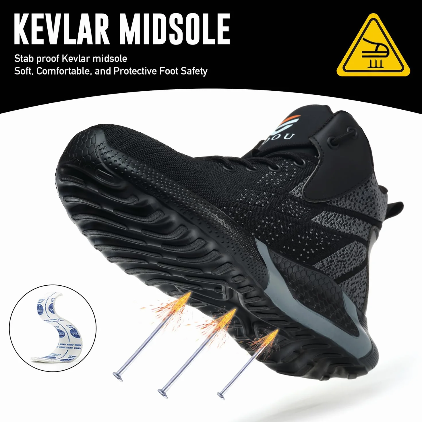 Buty ochronne dla mężczyzn wysokie buty robocze damskie lekkie i wygodne buty robocze ze stalowymi noskami oddychające buty ochronne