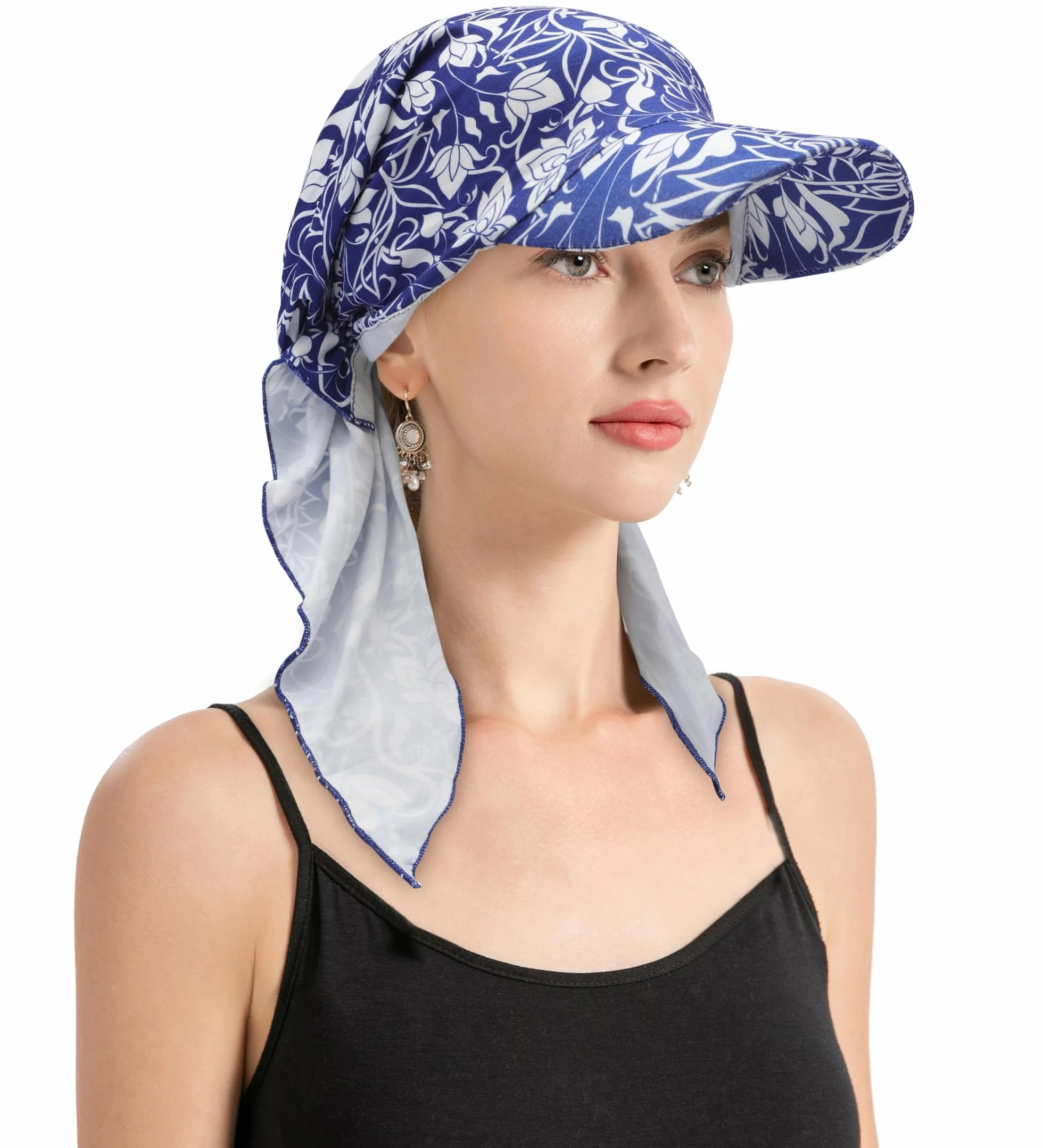 ZLYC Chemo Headwear Brim Visor damska chusta na głowę czapka z dzianiny