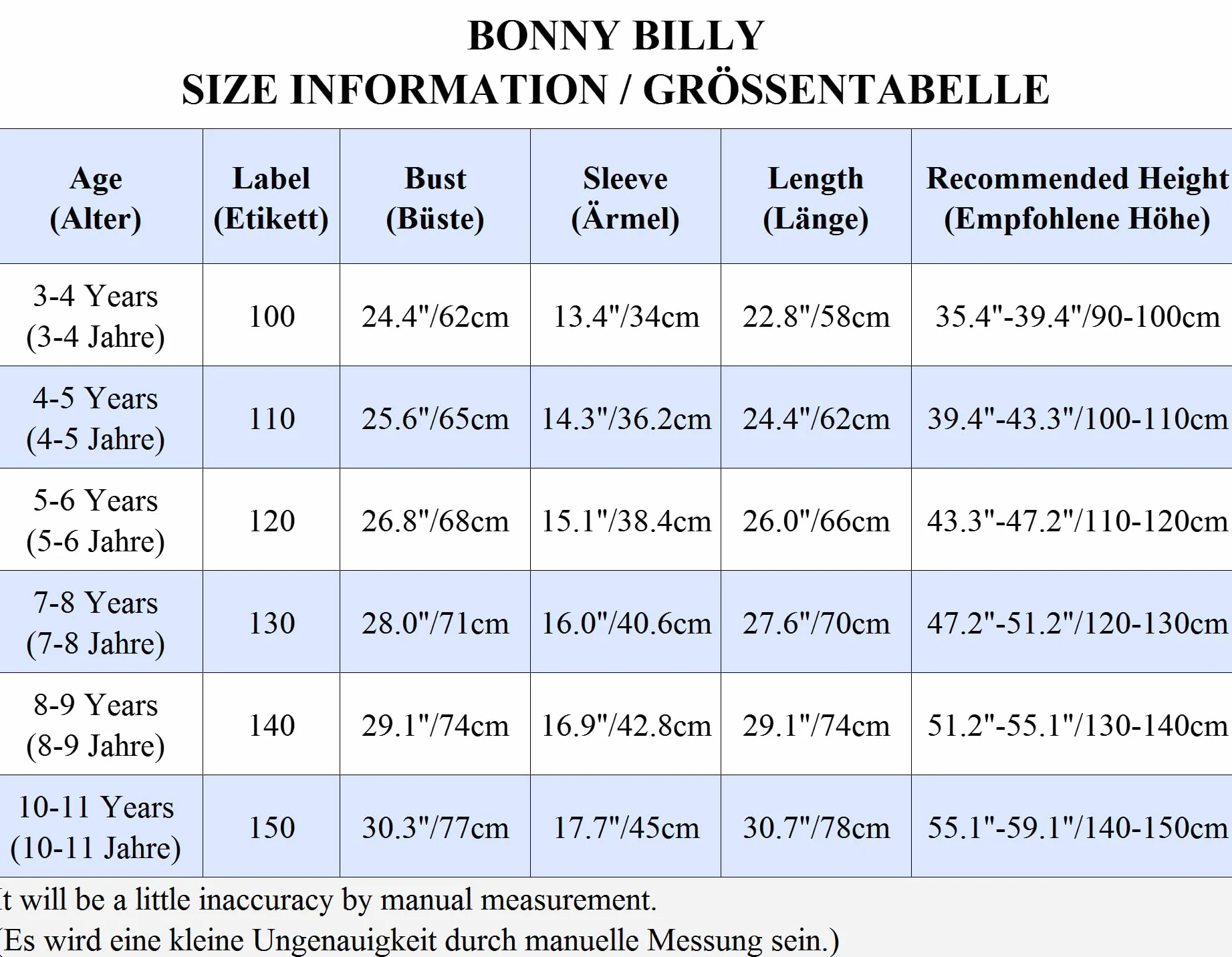 BONNY BILLY Dziewczęca sukienka koronkowa, odświętna, na wesele, na lato i zimę, rozmiar 98–146