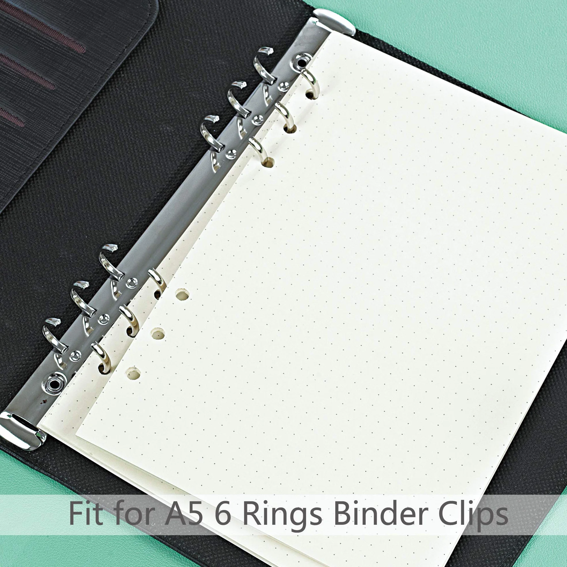 135 Arkuszy Planner Wkłady z Kropkami Papier A5 6 Otworów Spoiwo Siatka Notatnik do Dziennika Filofax Bullet Journals (8,26x5,59 cala)