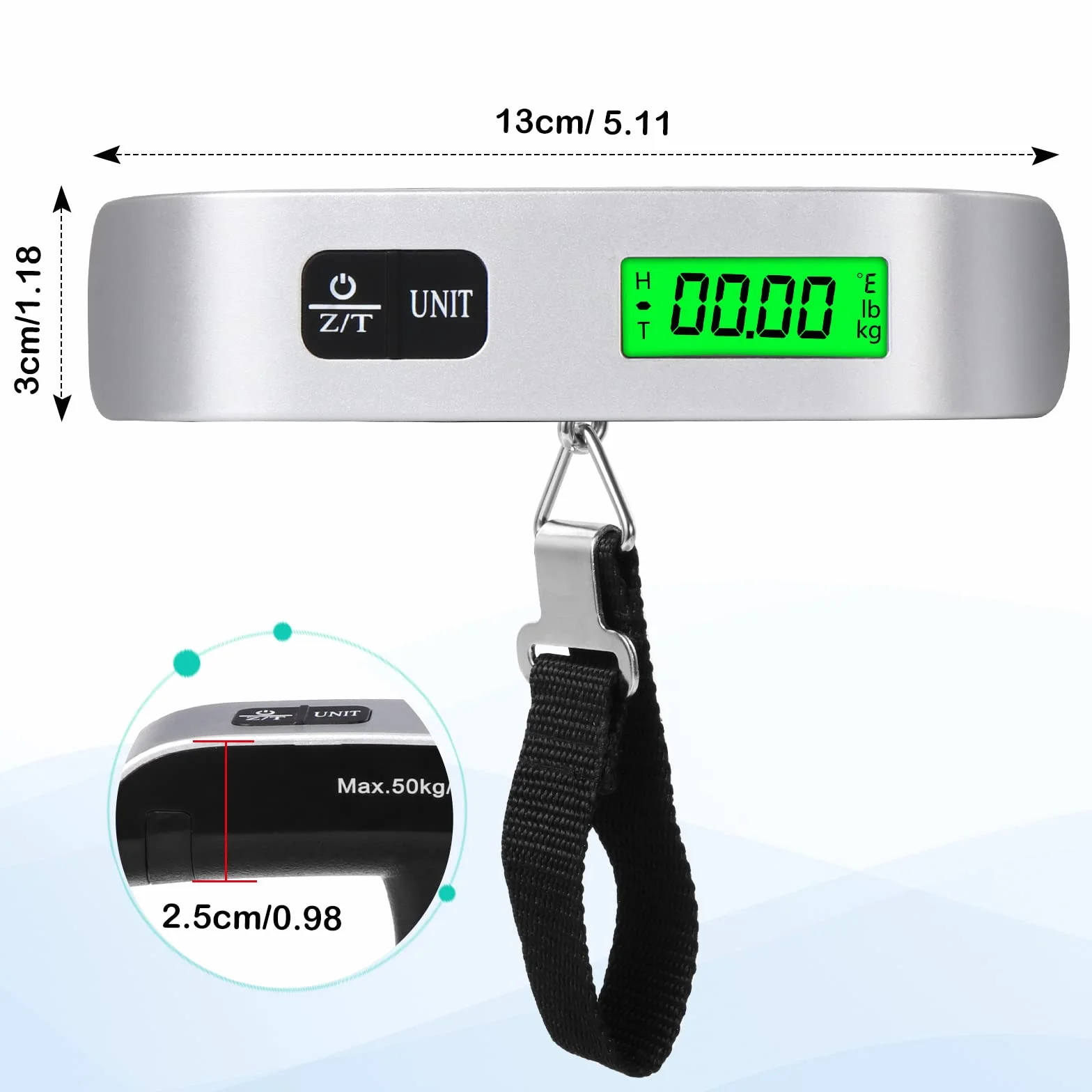 Allinone-Kitchen Waga Bagażowa, Szary, do 50 kg