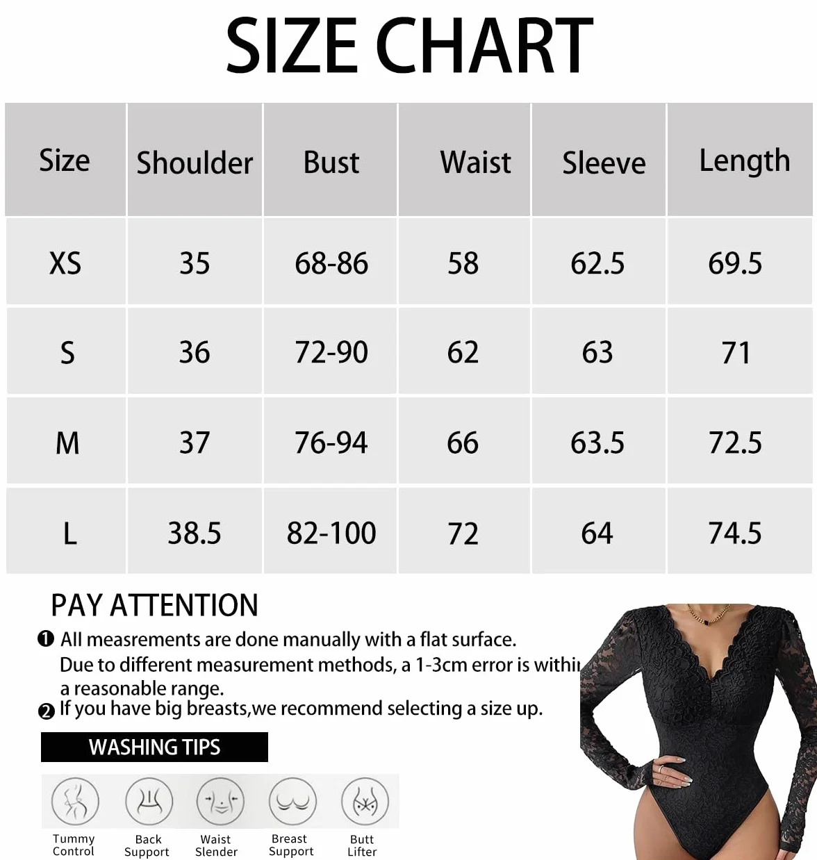 SHEKINI Damskie przezroczyste koronkowe body z długim rękawem body damskie eleganckie body damskie koronkowe z zapiekanym brzegiem dekolt w serek bielizna modelująca seksowna bielizna