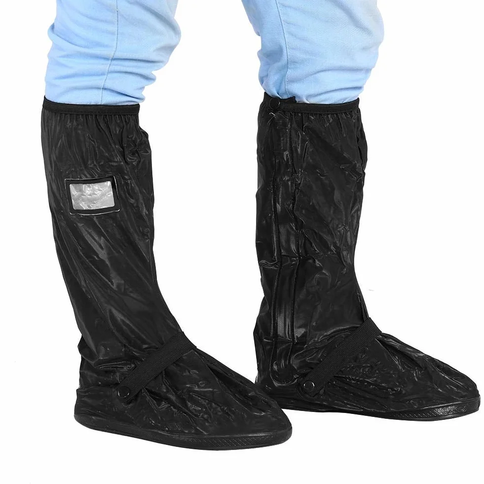 Nakładki na buty, motocykl, jazda na rowerze, kolarstwo, wodoodporne ochraniacze na buty i buty, antypoślizgowe, wielokrotnego użytku pokrowiec na buty na deszczowy śnieg dzień (rozm. M, czarny)
