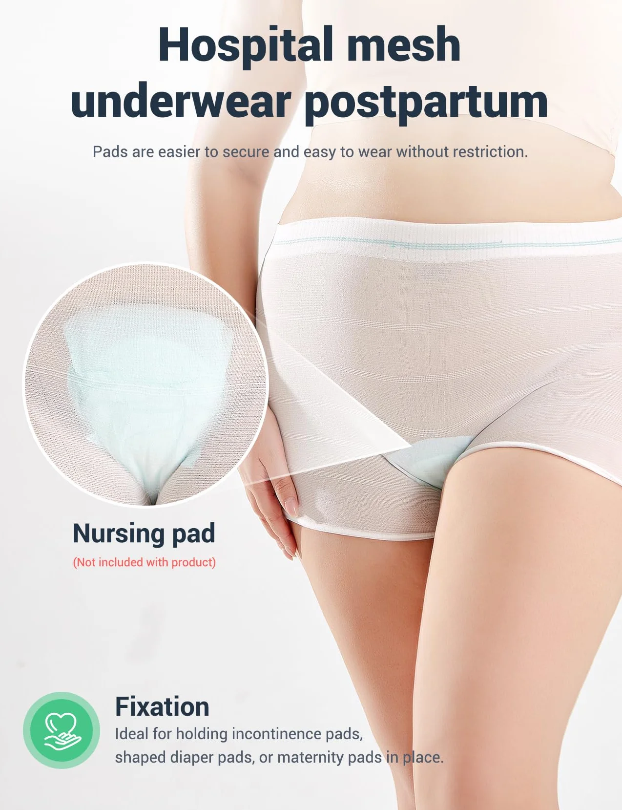 HANSILK Disposable Maternity Knickers Postporum bielizna oddychająca i rozciągliwe spodnie o wysokiej gęstości