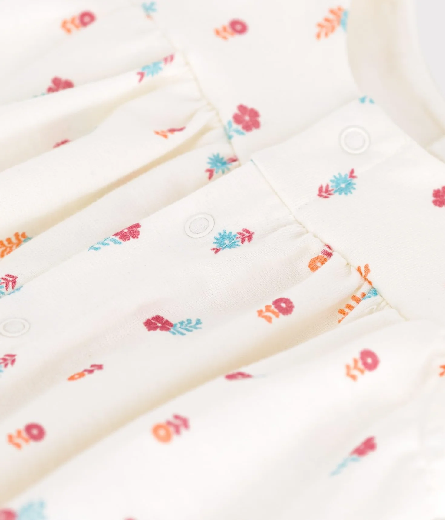 Petit Bateau Kombinezon dziecięcy, biały/wielokolorowy, 6 miesięcy