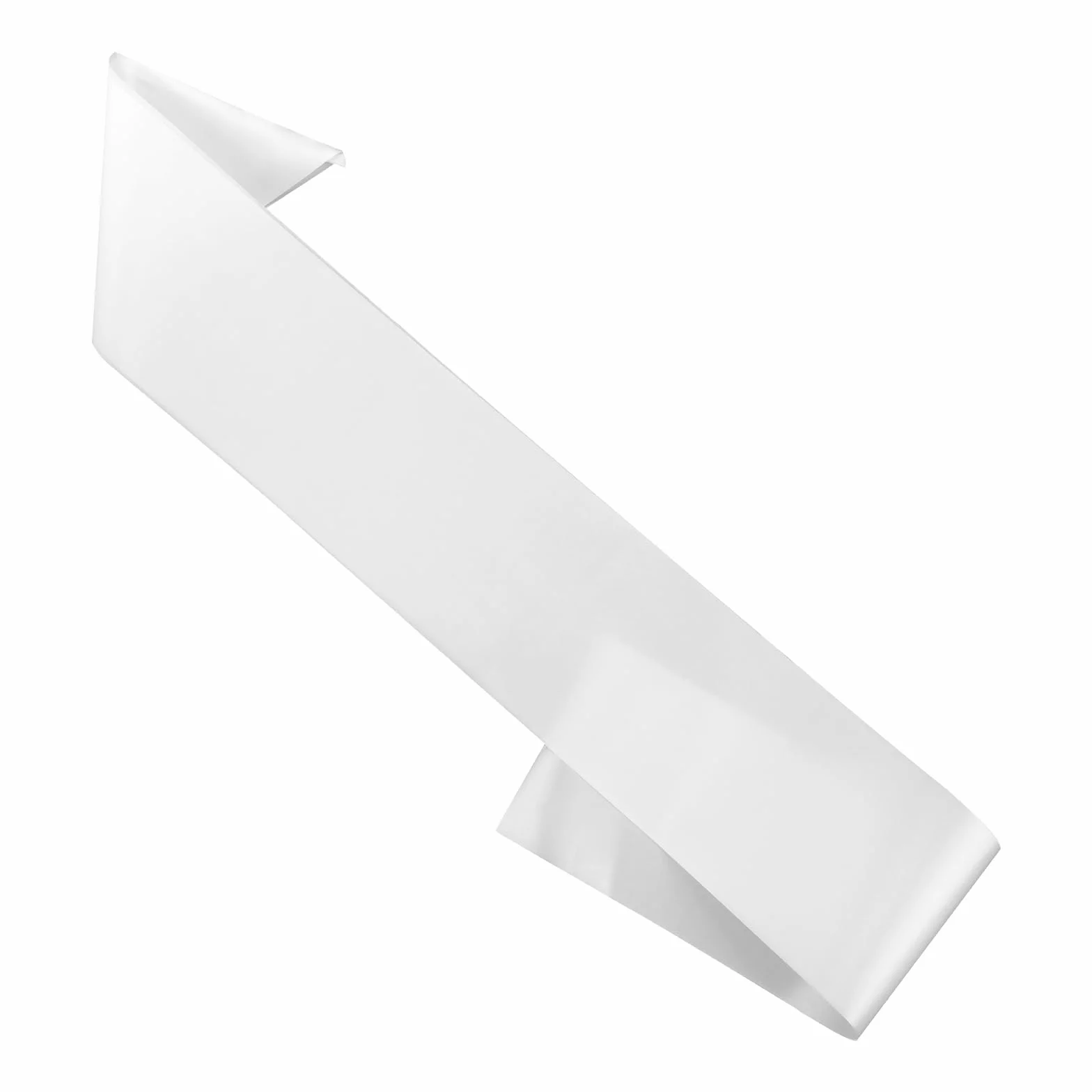 Prasacco 1 x satynowy biały szal satynowy, 154 x 9,5 cm, dla kobiet, DIY, wieczór panieński, ślub, przyjęcie urodzinowe, ukończenie szkoły, 1 szt